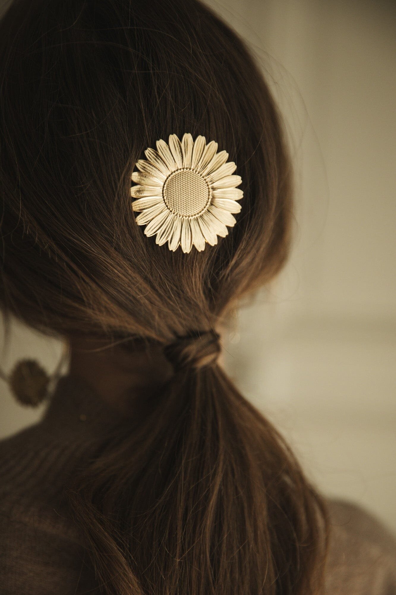 Maxi silver-plated flower hair clip MONSIEUR SIMONE Silver