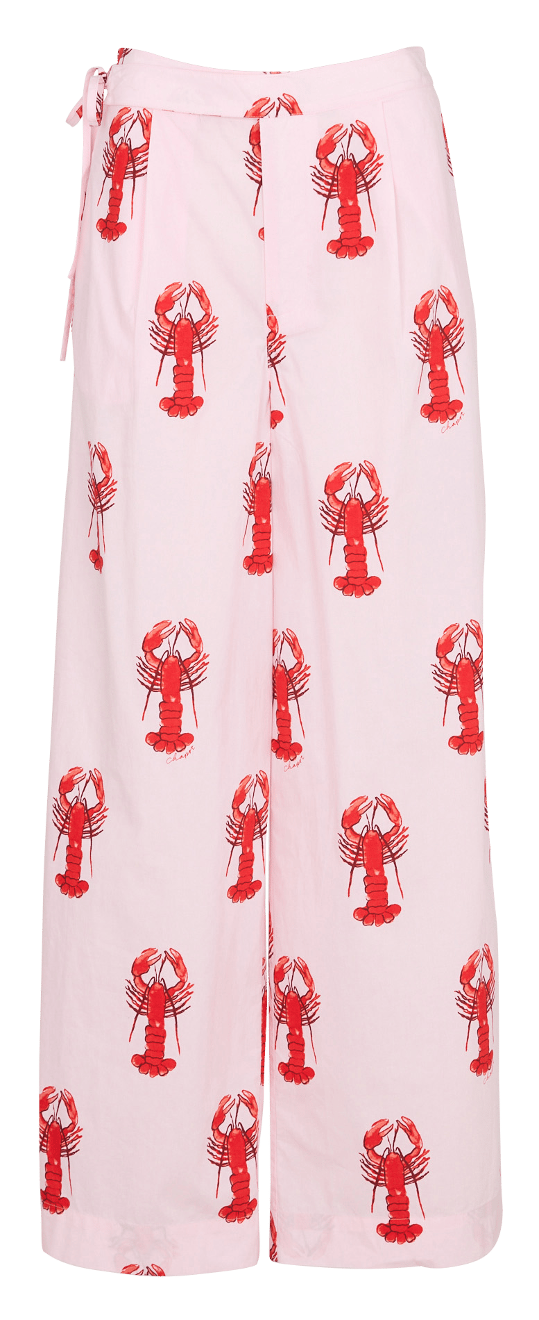 Pantalón ancho de algodón FABIENNE CHAPOT Rosa