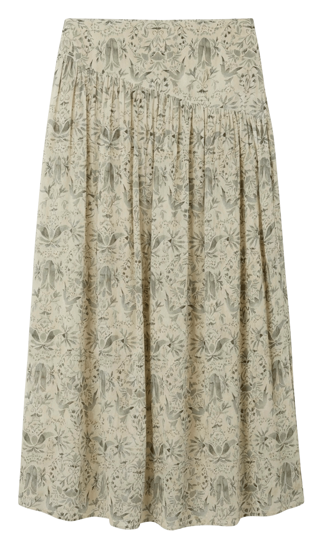 Long flared skirt INDI & COLD Green
