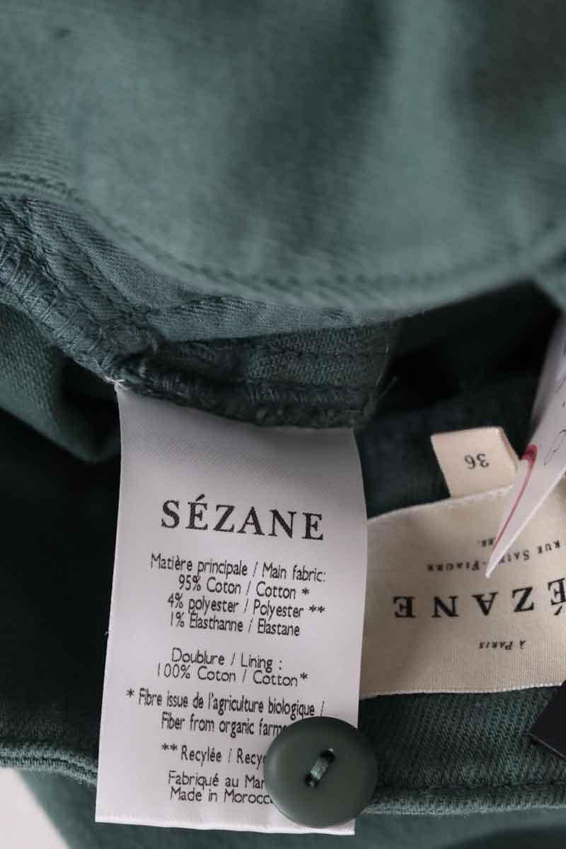 Pantalon droit SEZANE - Seconde main Vert