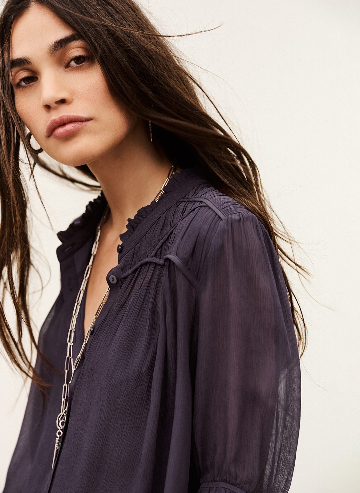 Blouse col rond  BA&SH Violet