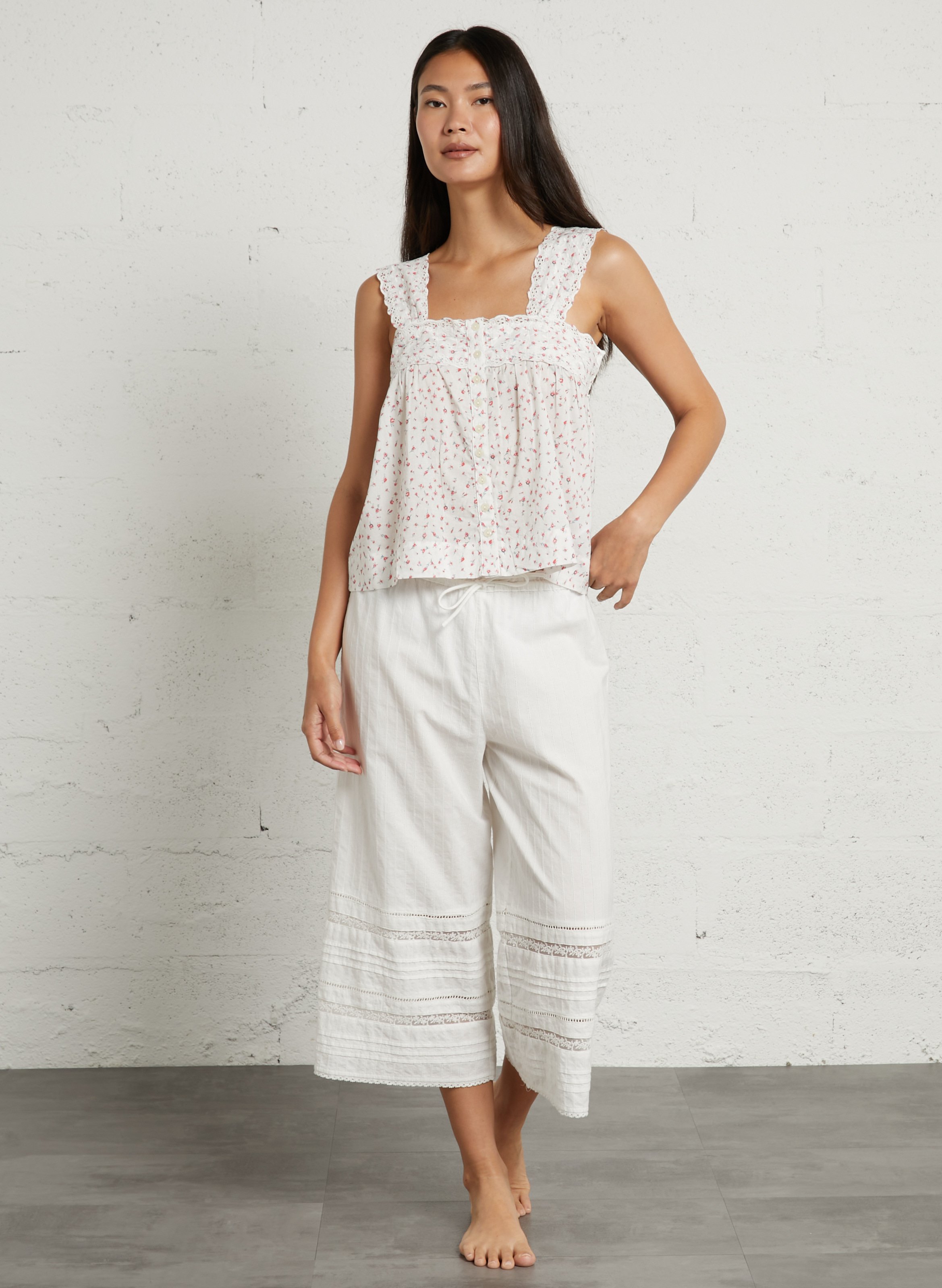Top met bloemenprint DAMSON MADDER Beige
