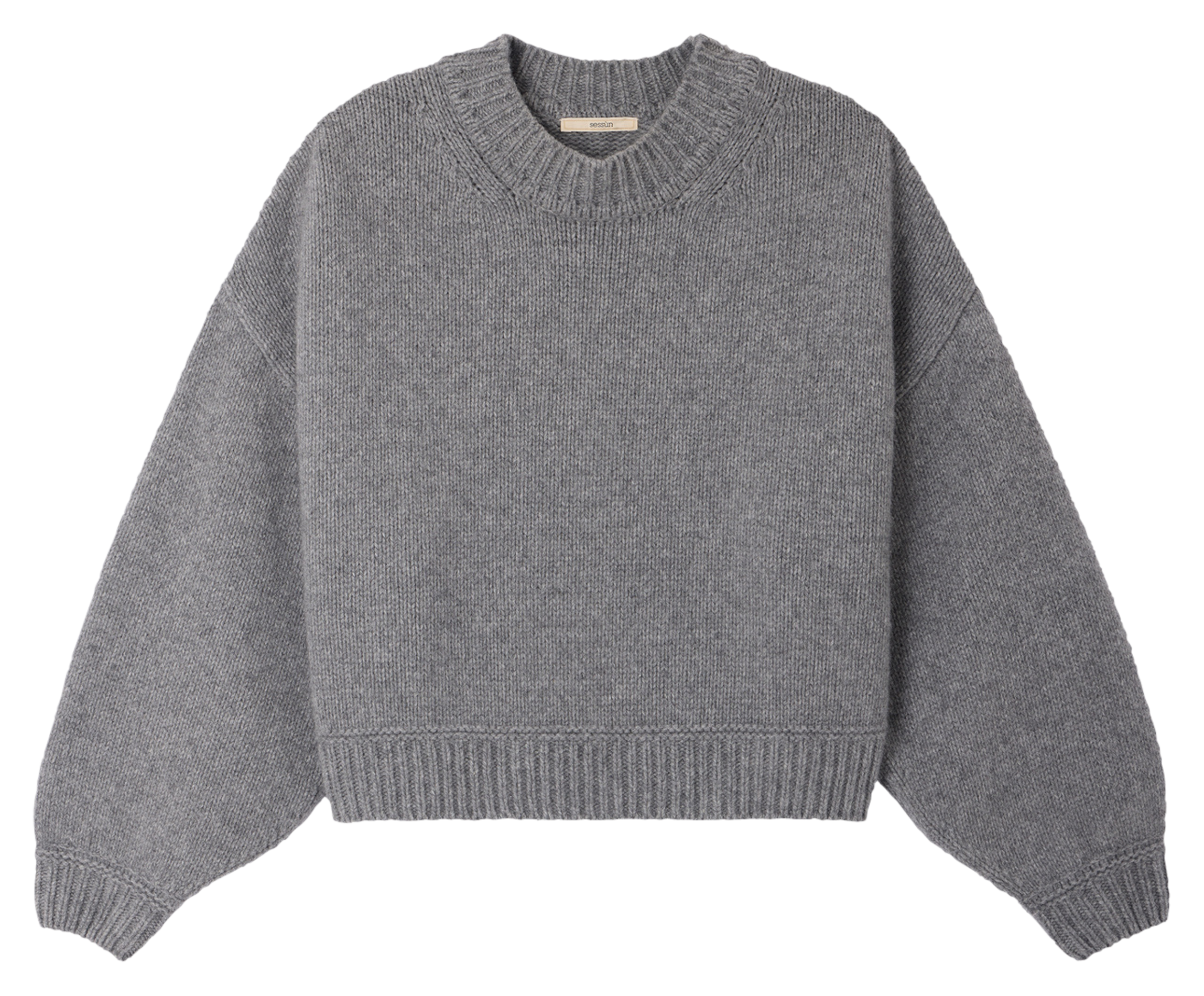 Weit geschnittener Wollpullover SESSUN Grau
