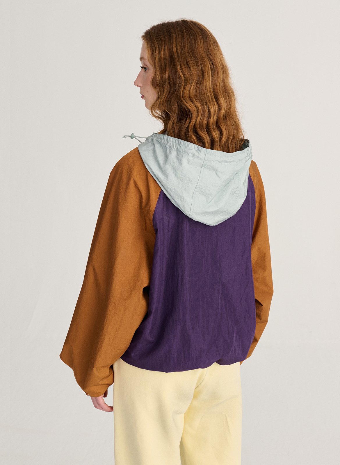 Veste color block à col à capuche BOBO CHOSES Marron