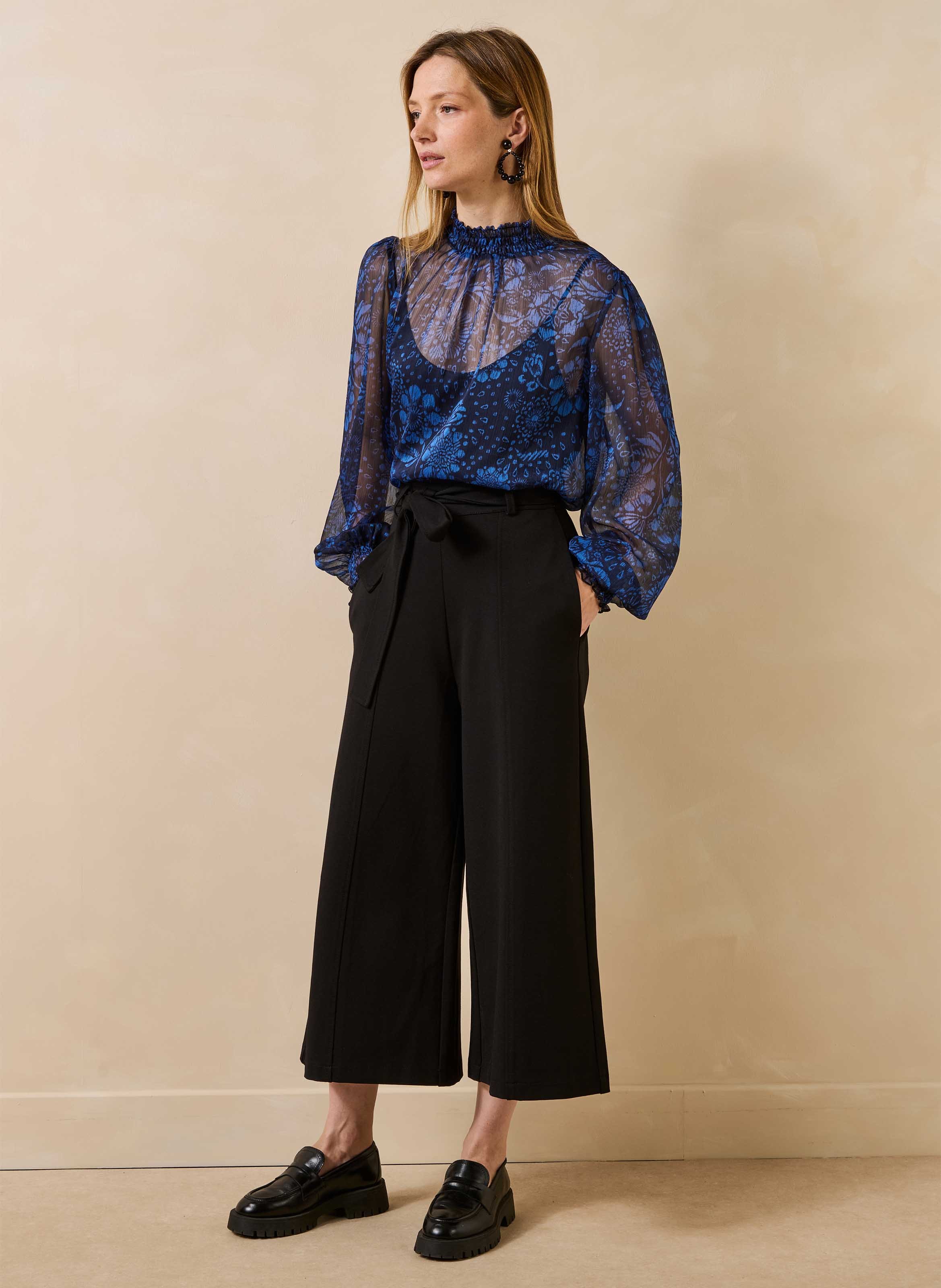 Pantalon jupe culotte LA FEE MARABOUTEE Noir
