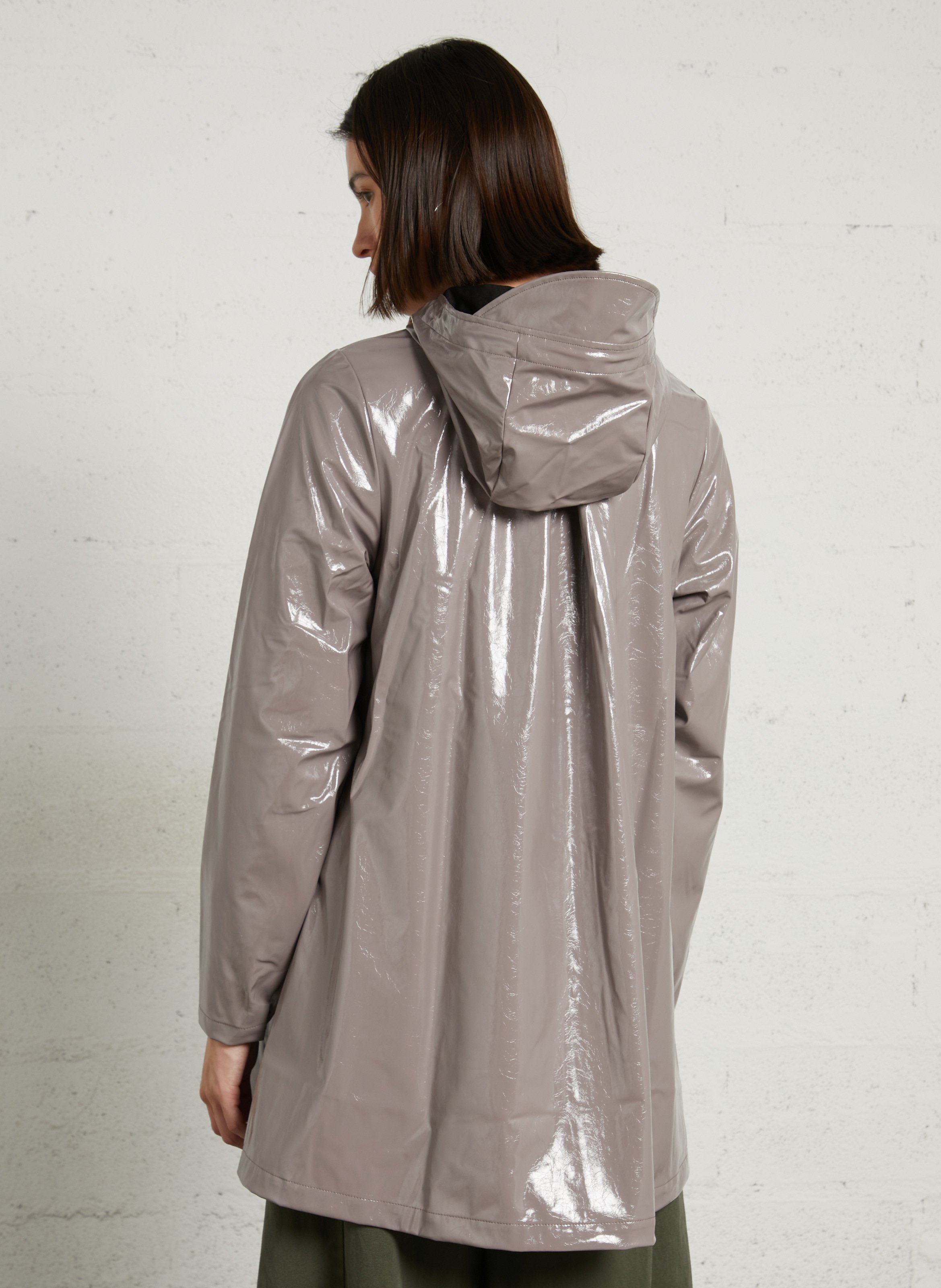 Imperméable avec capuche RAINS Beige