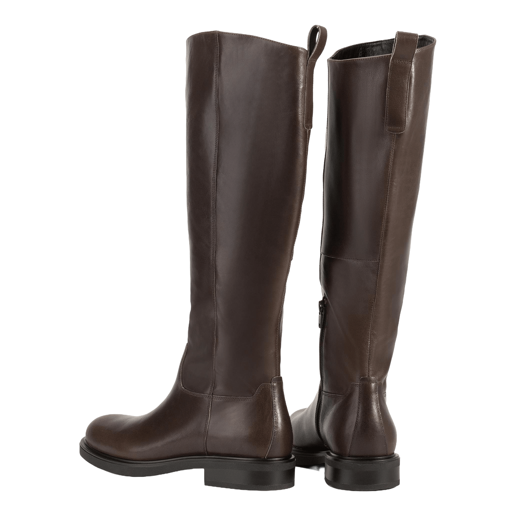 Bottes bout rond en cuir | Marron VAGABOND Femme