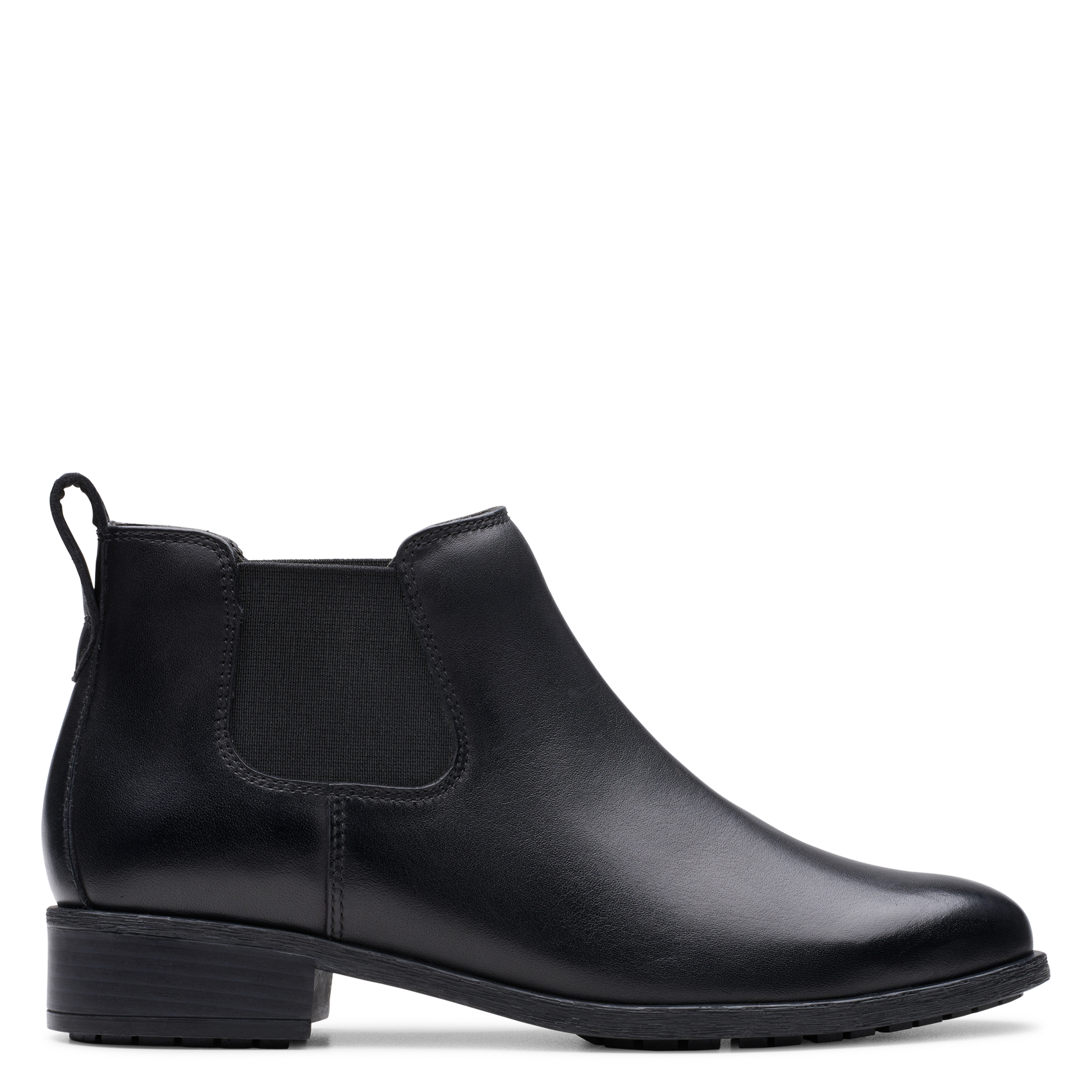 Leather mid-calf boots CLARKS Black