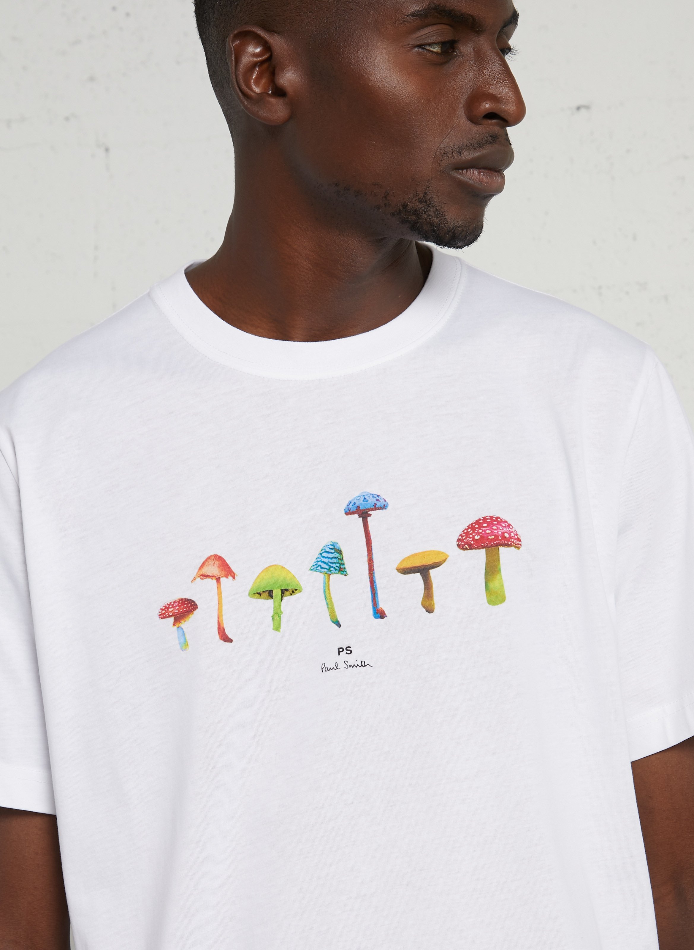 T-shirt sérigraphié en coton  PAUL SMITH Blanc