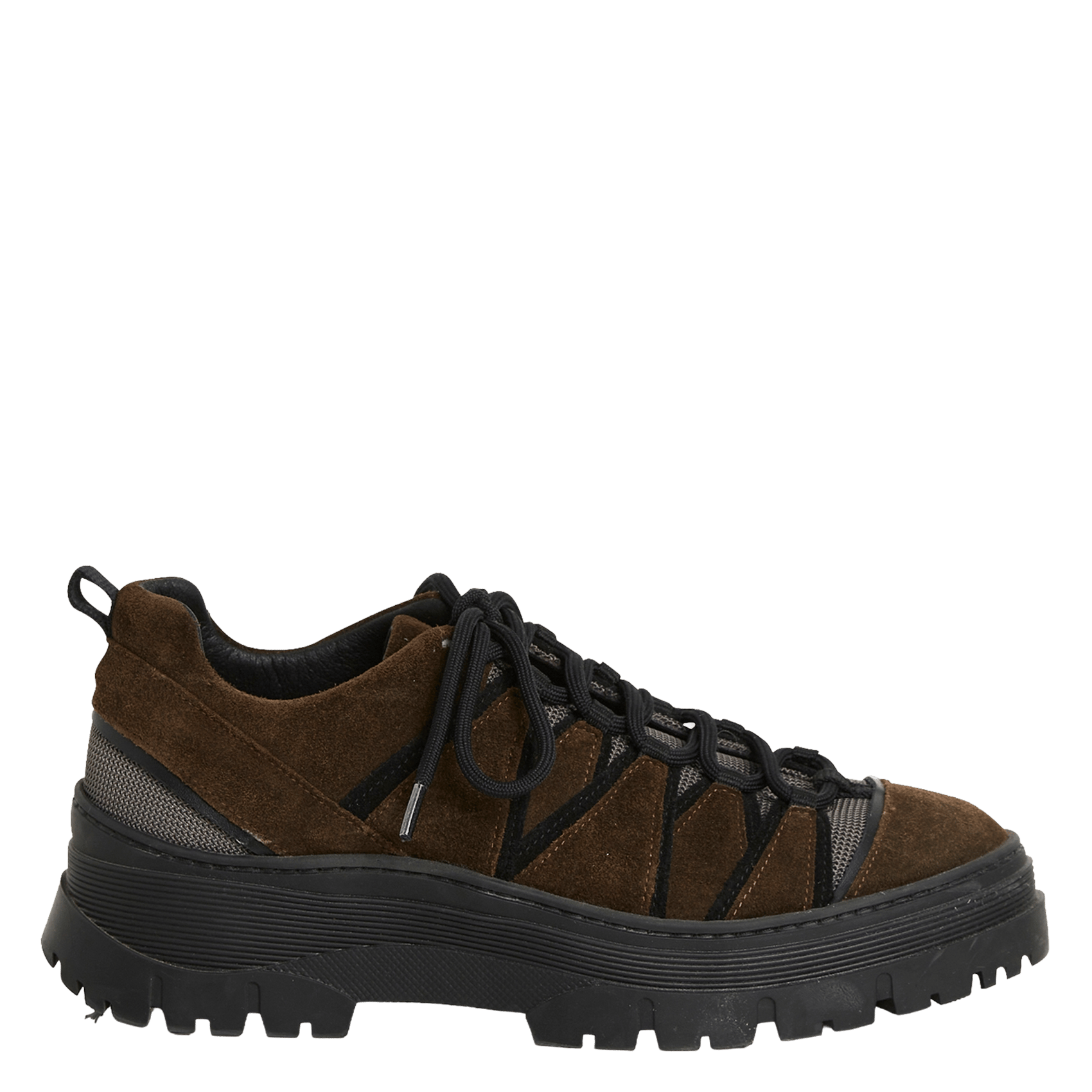 Lage, leren sneakers COTELAC ACOTE Kaki