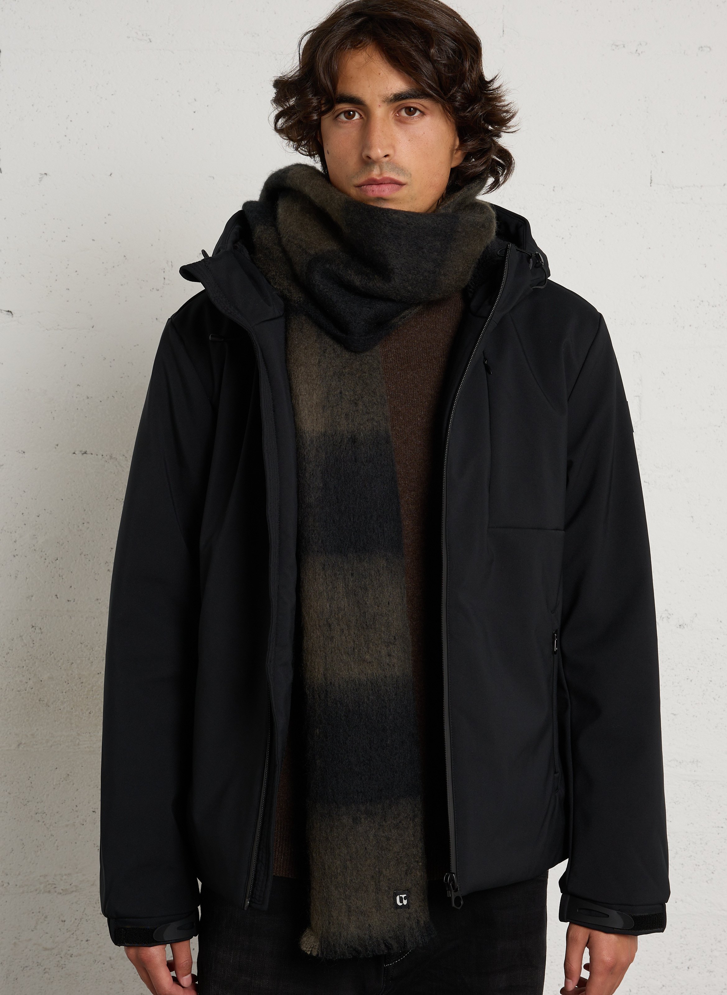 Checked scarf LE TEMPS DES CERISES Green