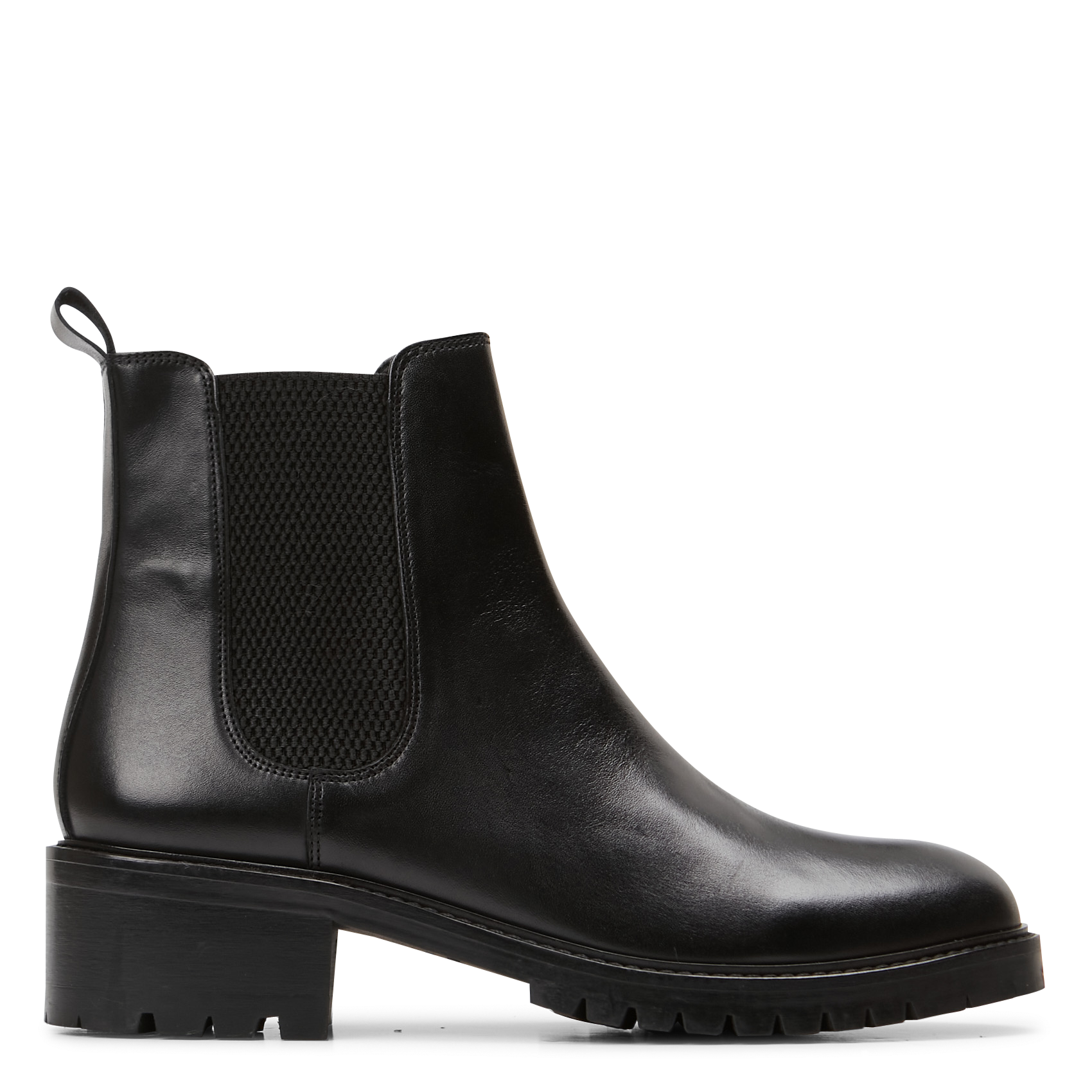 Boots en cuir lisse MELLOW YELLOW Noir