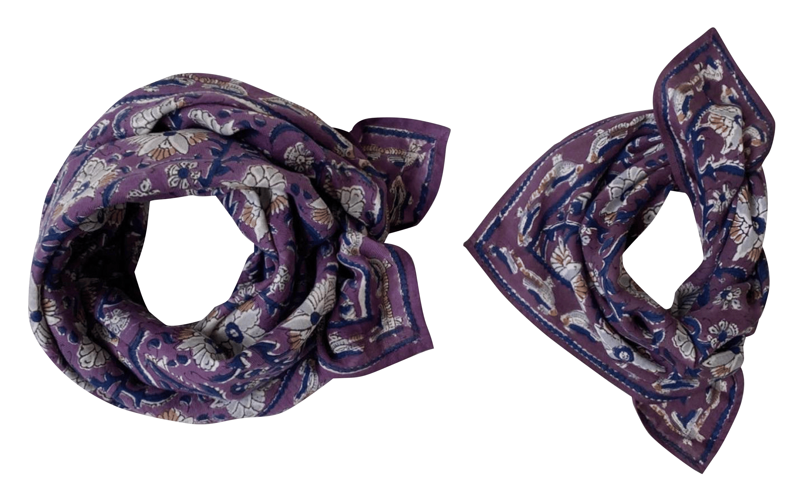 Baumwolltuch mit Print APACHES COLLECTIONS Violett