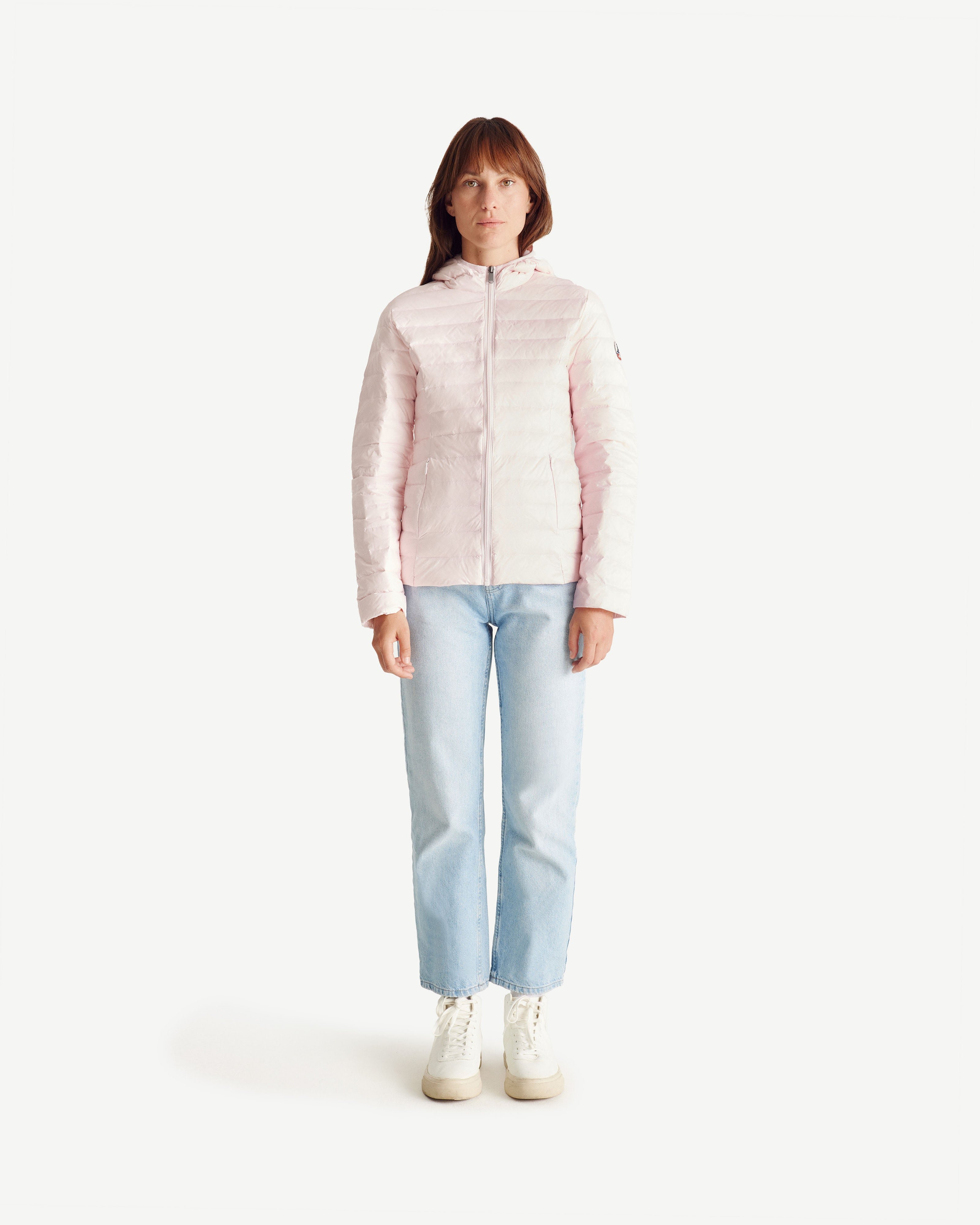 Lightweight hooded puffer jacket Cloe JOTT Pink