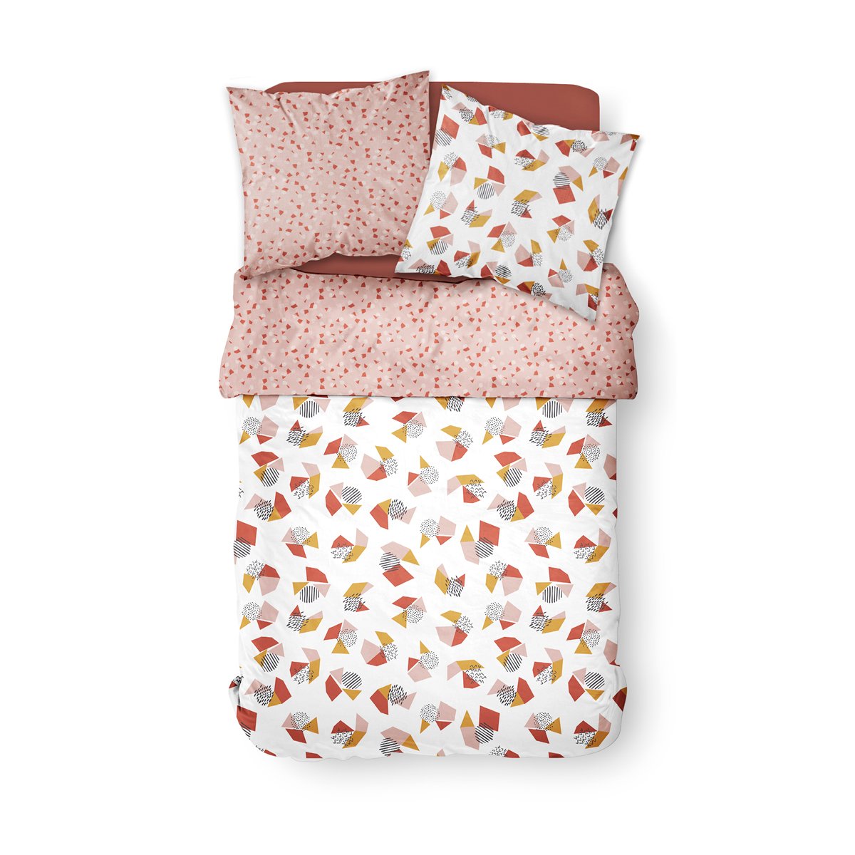 Printed cotton bed set TODAY LINGE DE MAISON White