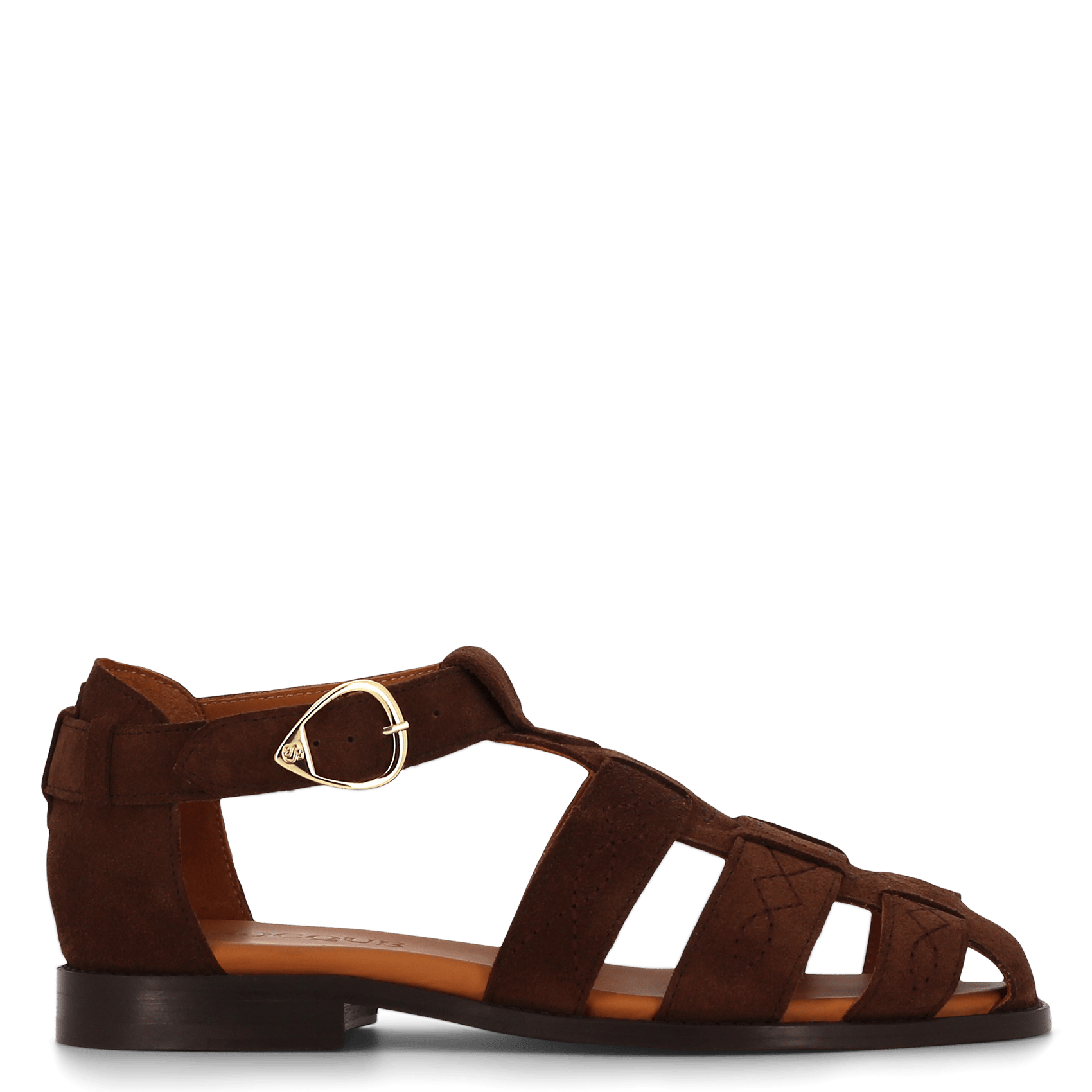 Méduse en cuir velours SOCQUE PARIS Brown