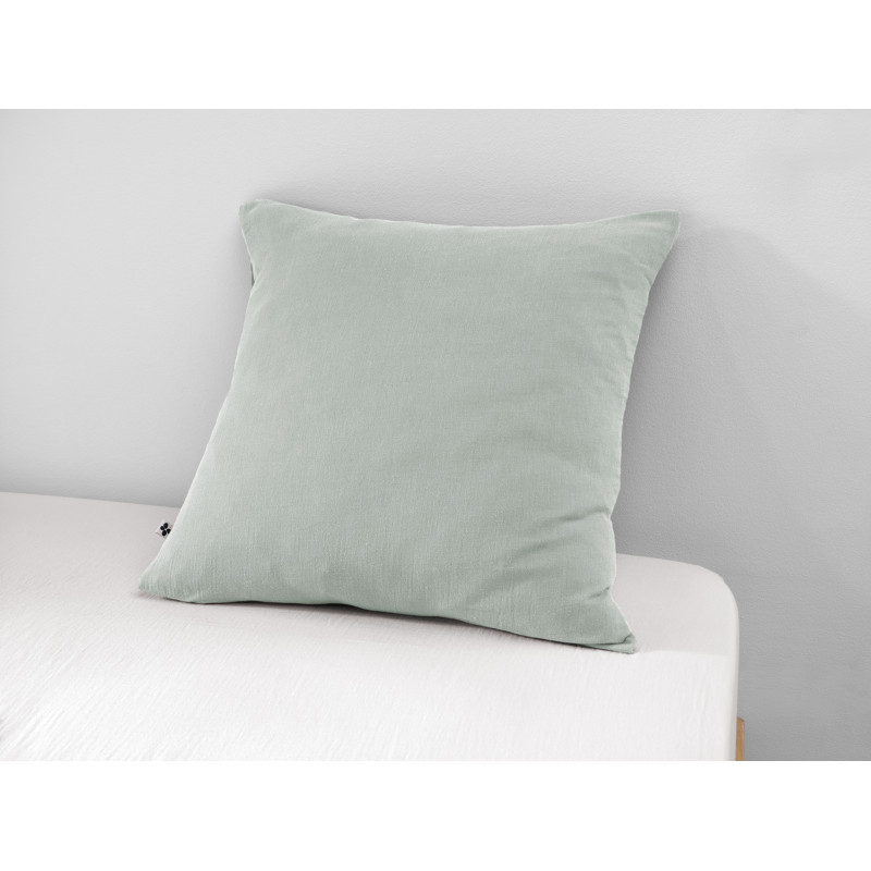 Cotton percale pillow case L'EFFET PAPILLON