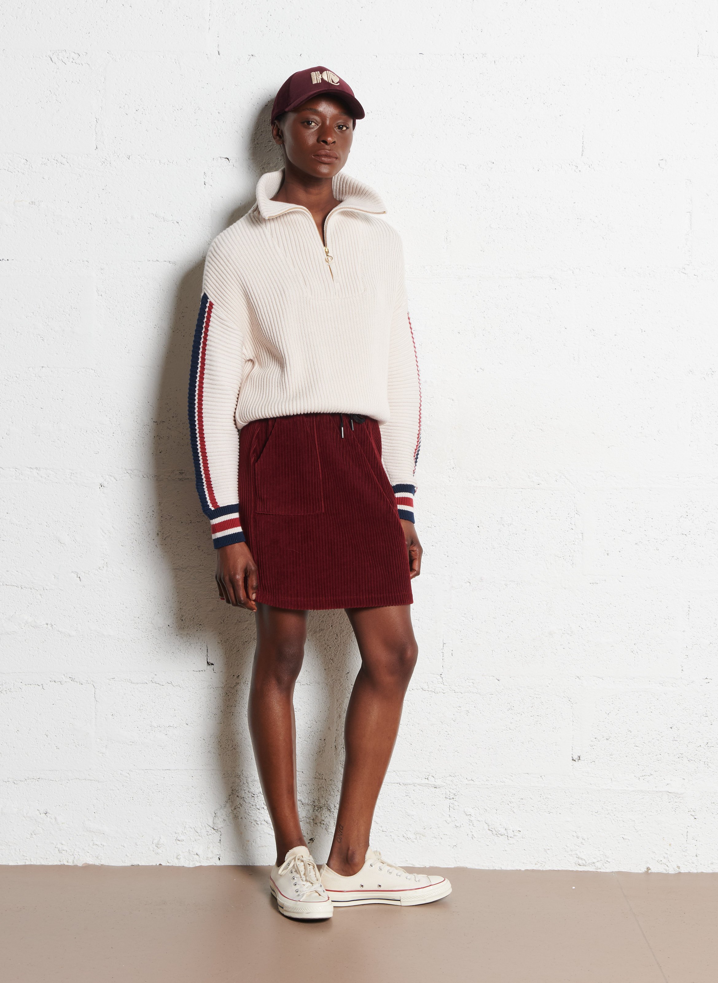 Pantaloni diritti in cotone I CODE Bianco