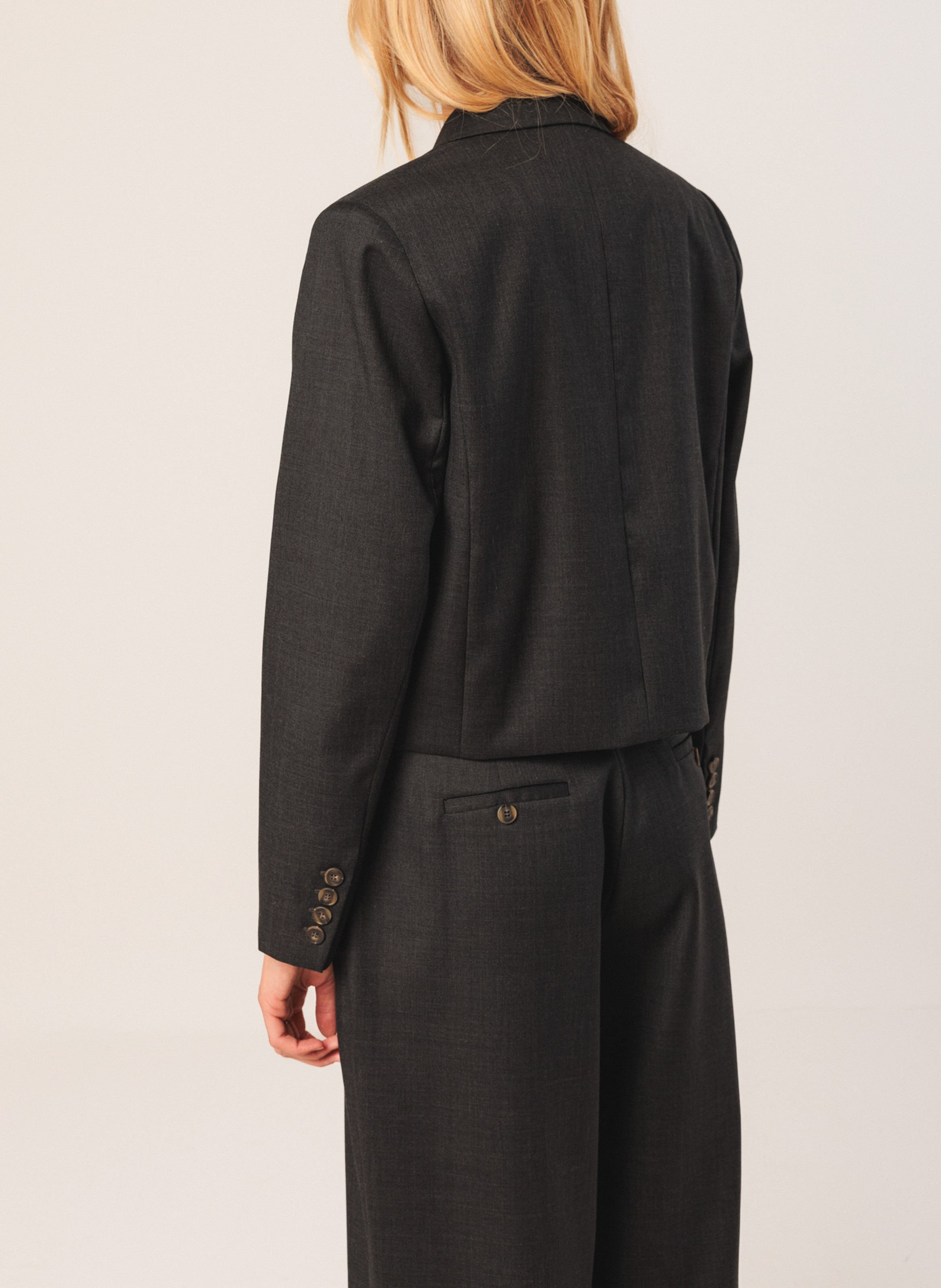 Veste col tailleur  INDI & COLD Noir