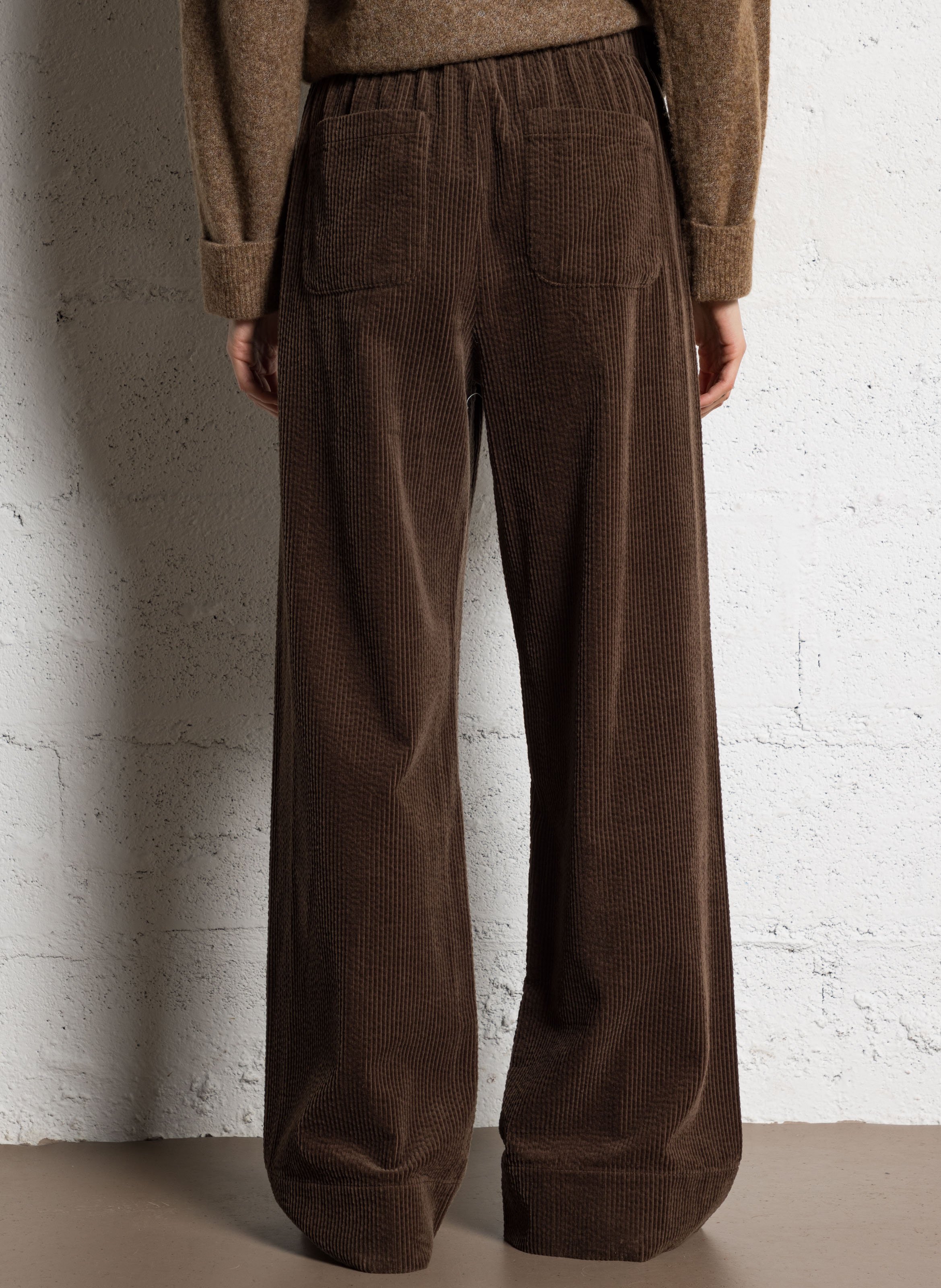 Ausgestellte Hose aus Baumwolle JC SOPHIE Braun