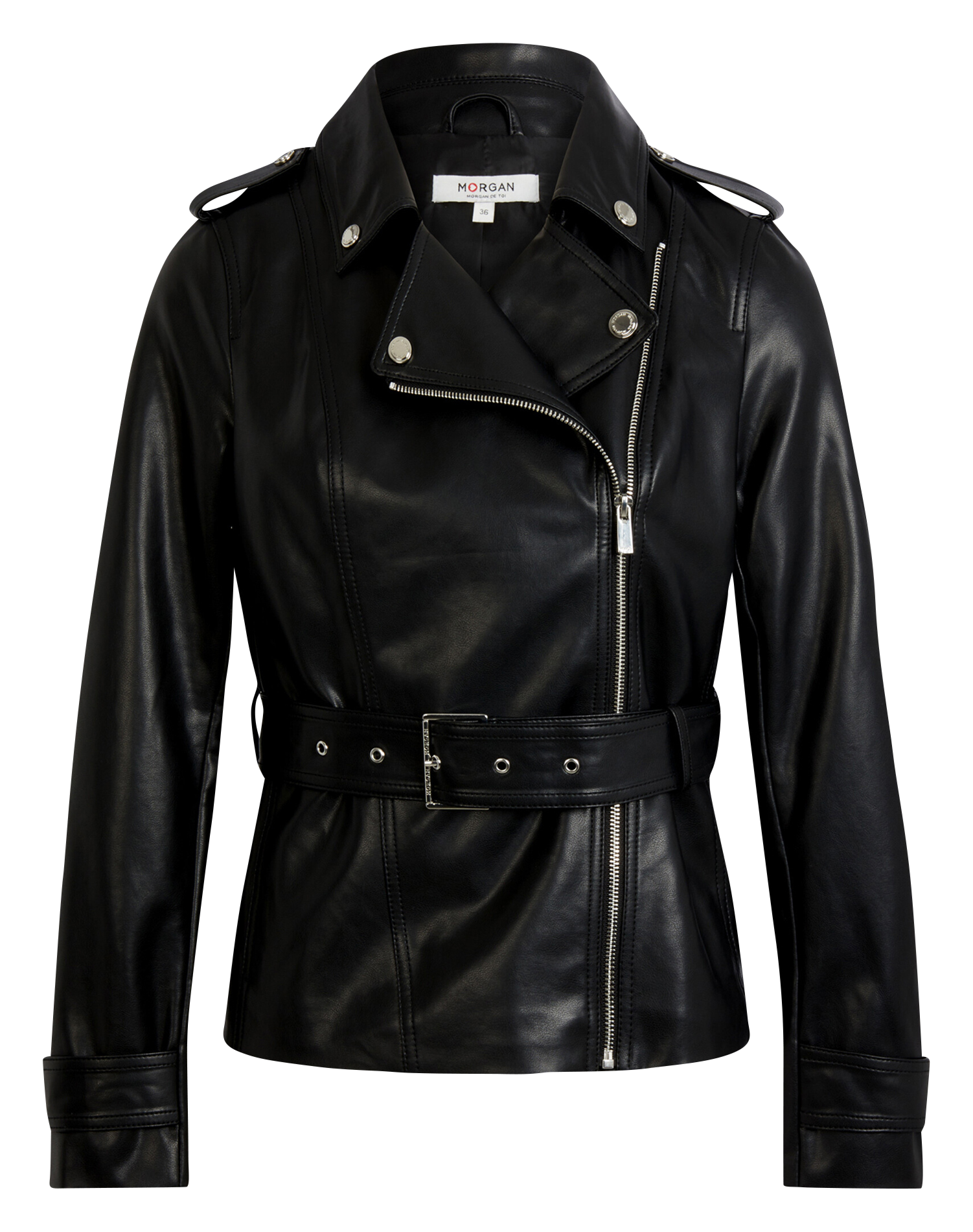 Jack met reverskraag MORGAN Zwart