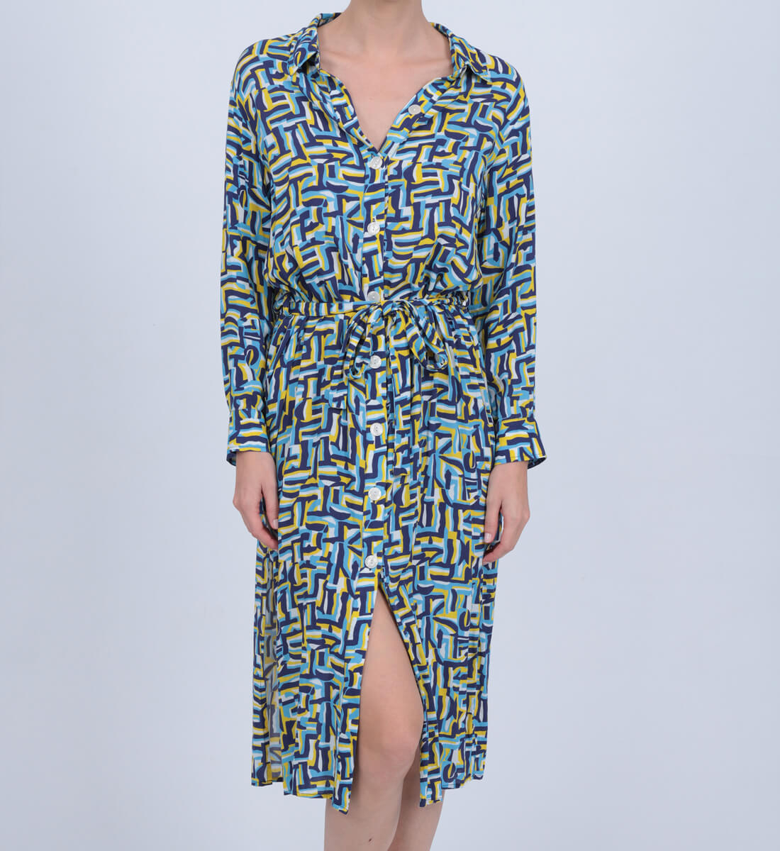 Shirt dress - Minos GILI'S Multicolored