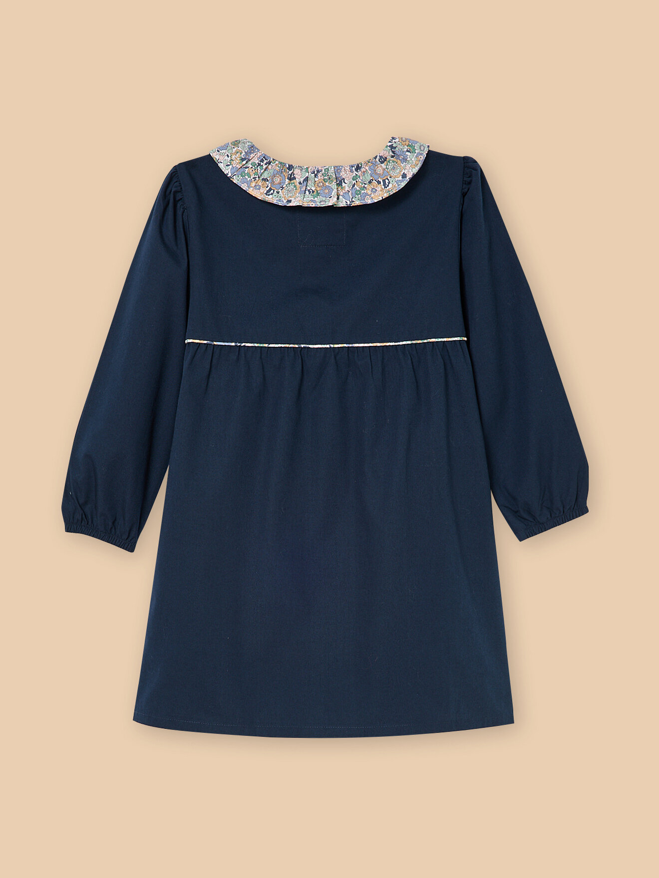 Liberty fabric apron CYRILLUS Blue