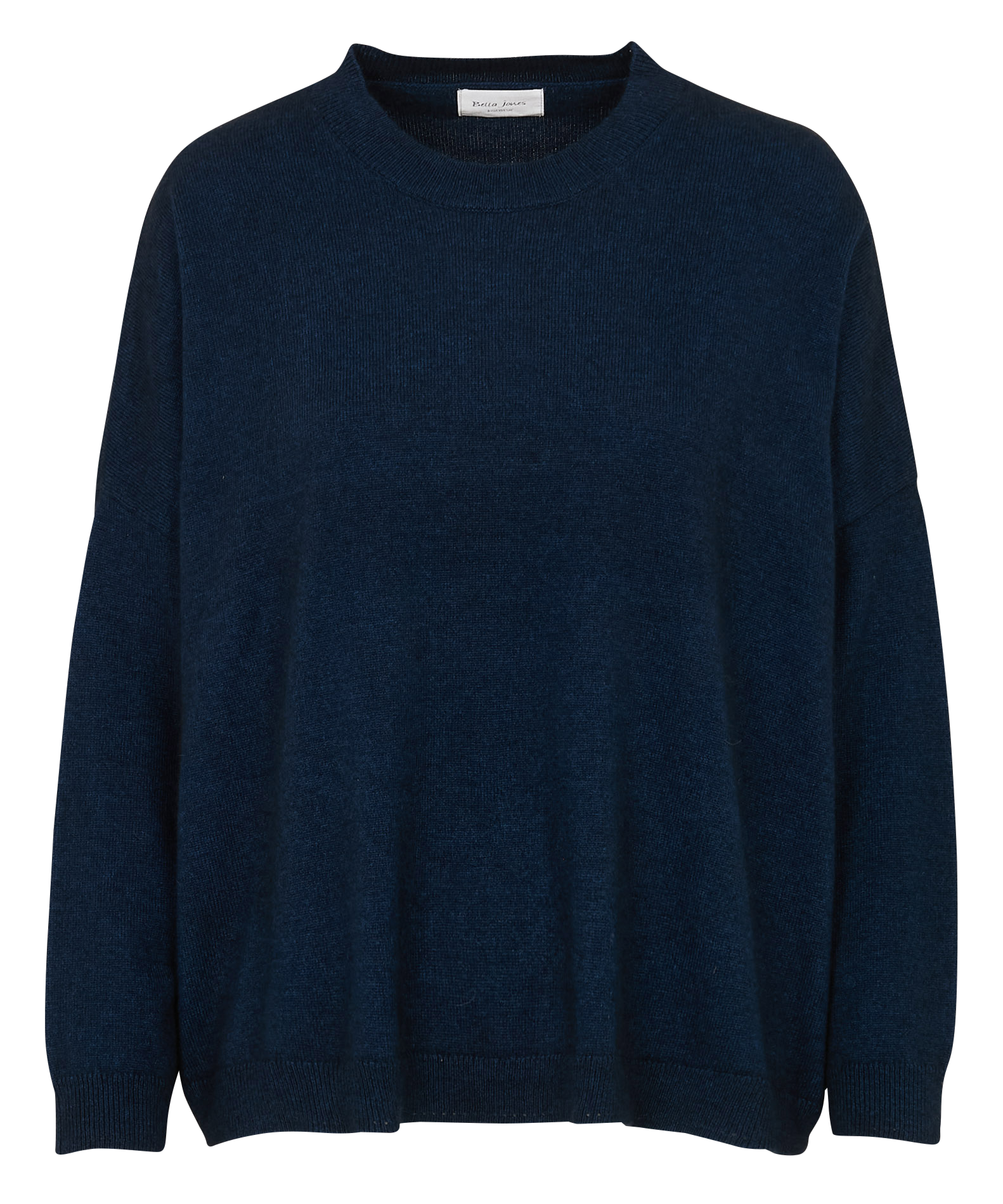 Angora wool-blend boat-neck sweater BELLA JONES Blue