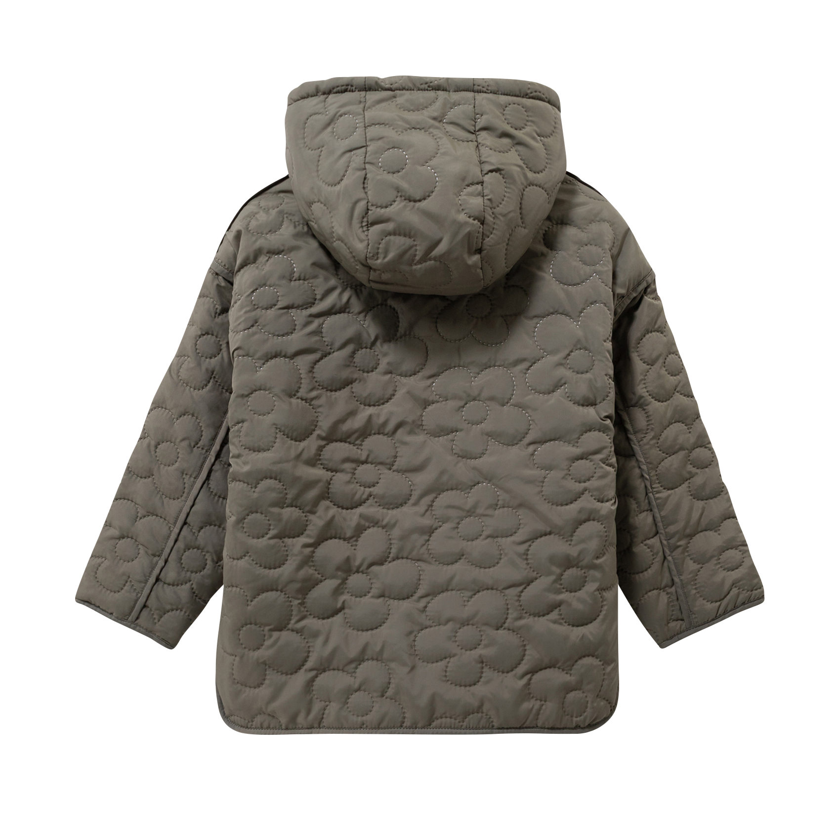 Doudoune matelassage fleurs fourrée IKKS JUNIOR Kaki