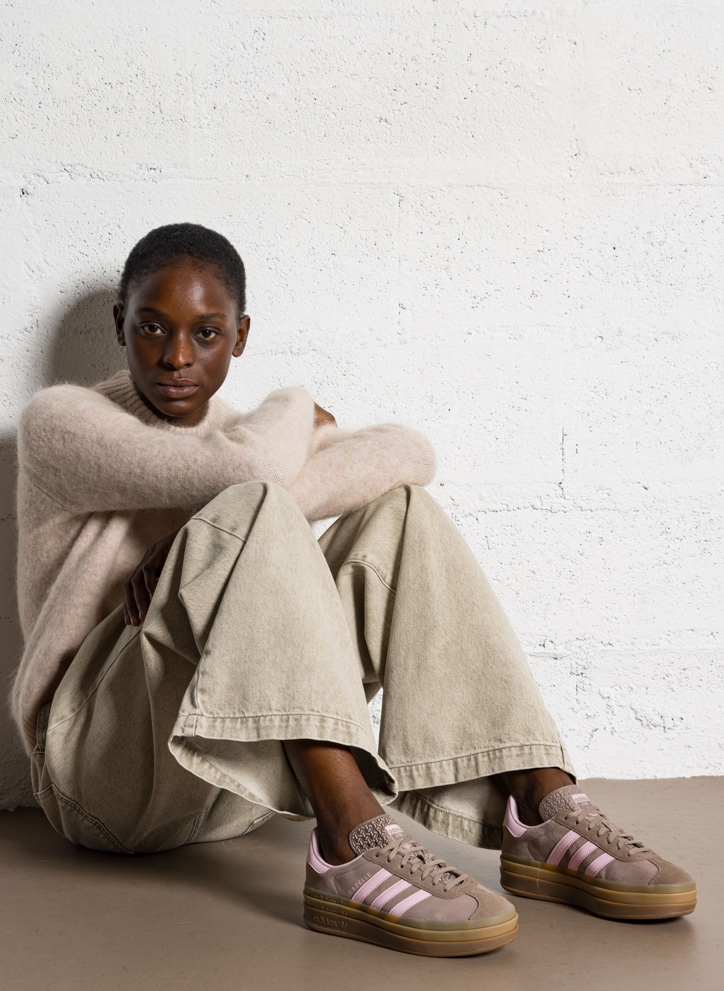 Oversized trui | wolblend BELLEROSE Beige