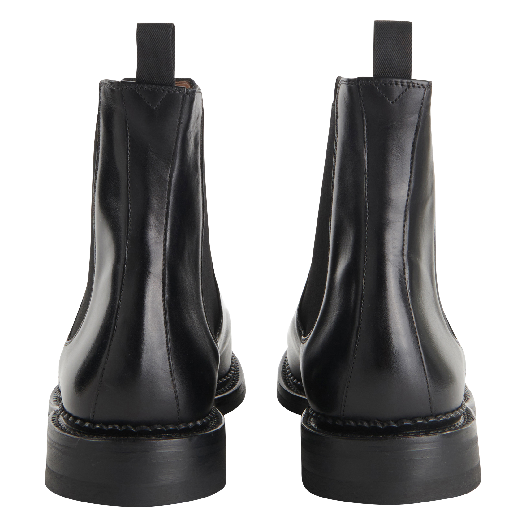 Smooth leather ankle boots SAISON 1865 Black