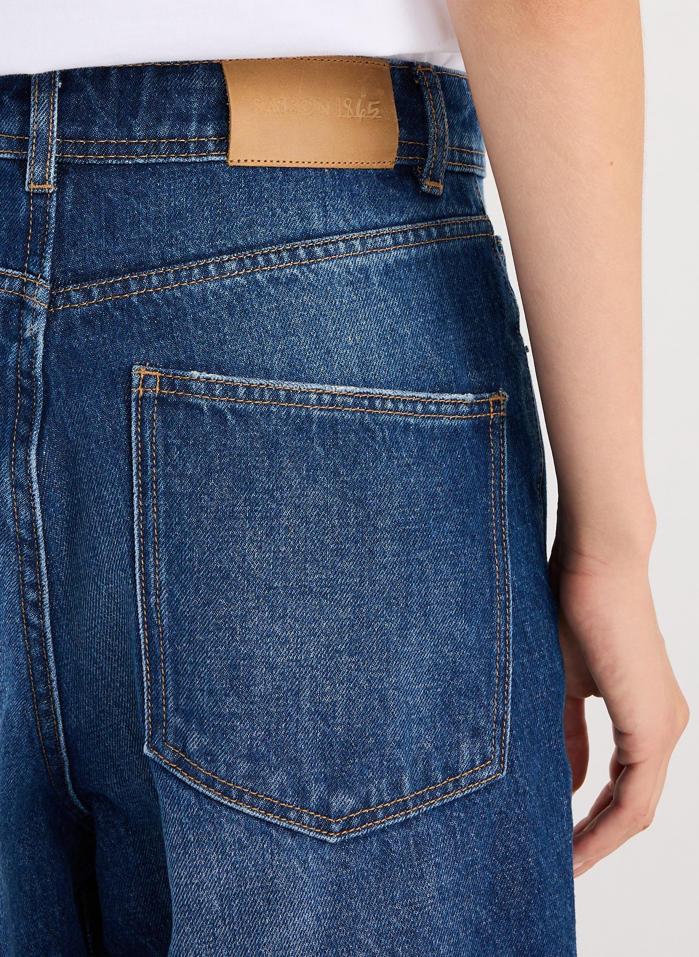 Jean boule en coton SAISON 1865 Bleu