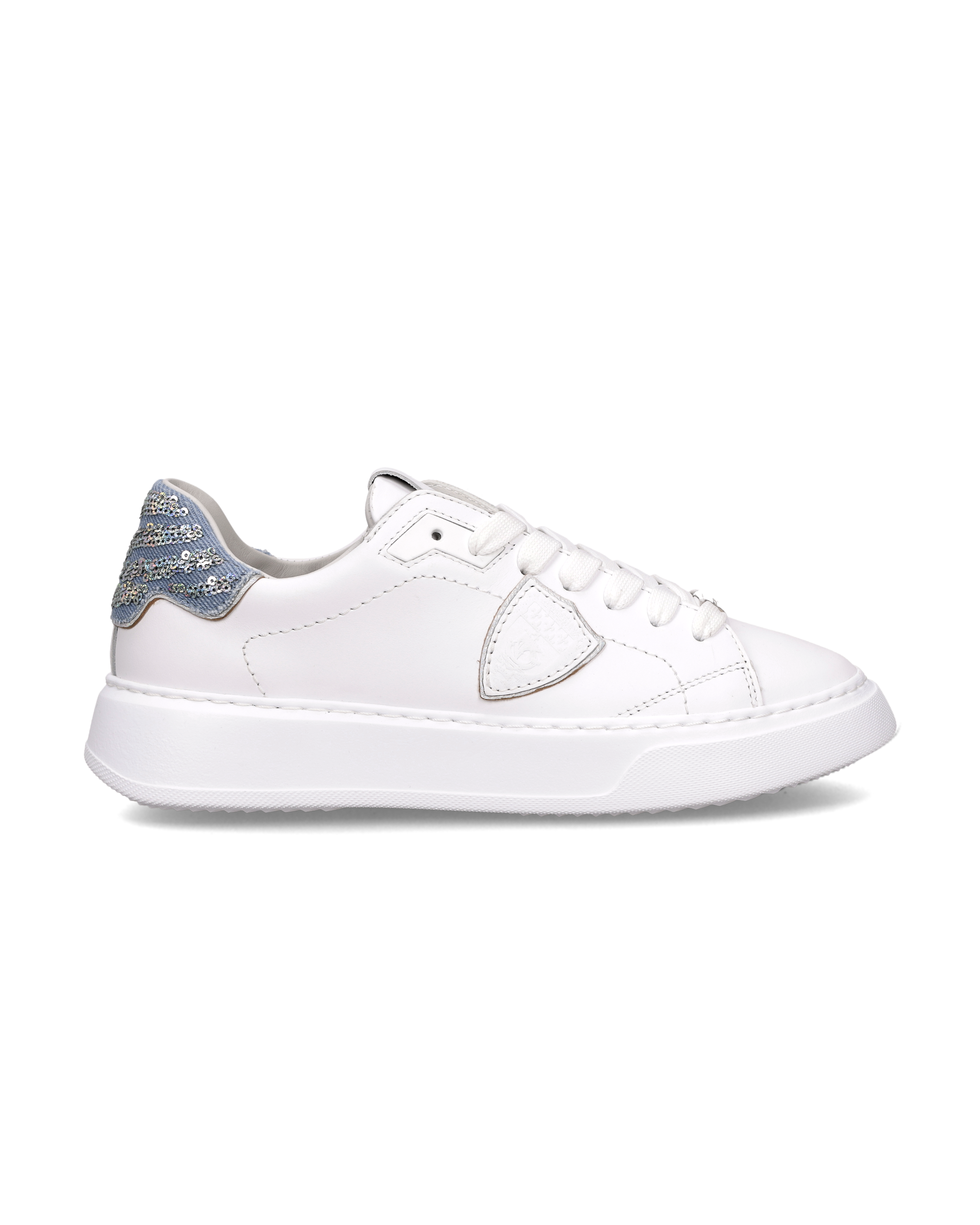 Tennis Temple Sneakers. PHILIPPE MODEL Blue