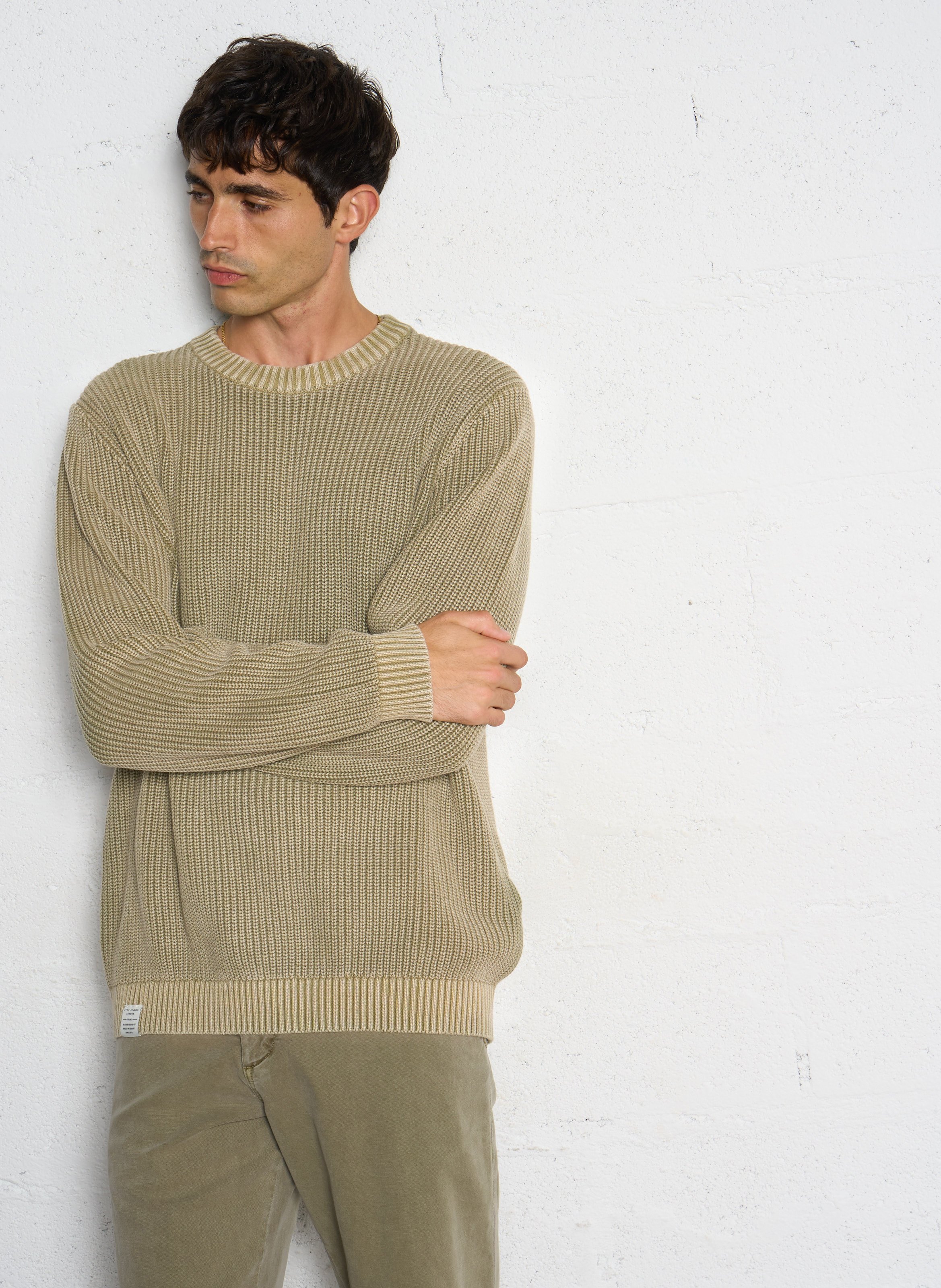 Colour block cotton sweater PEPE JEANS
