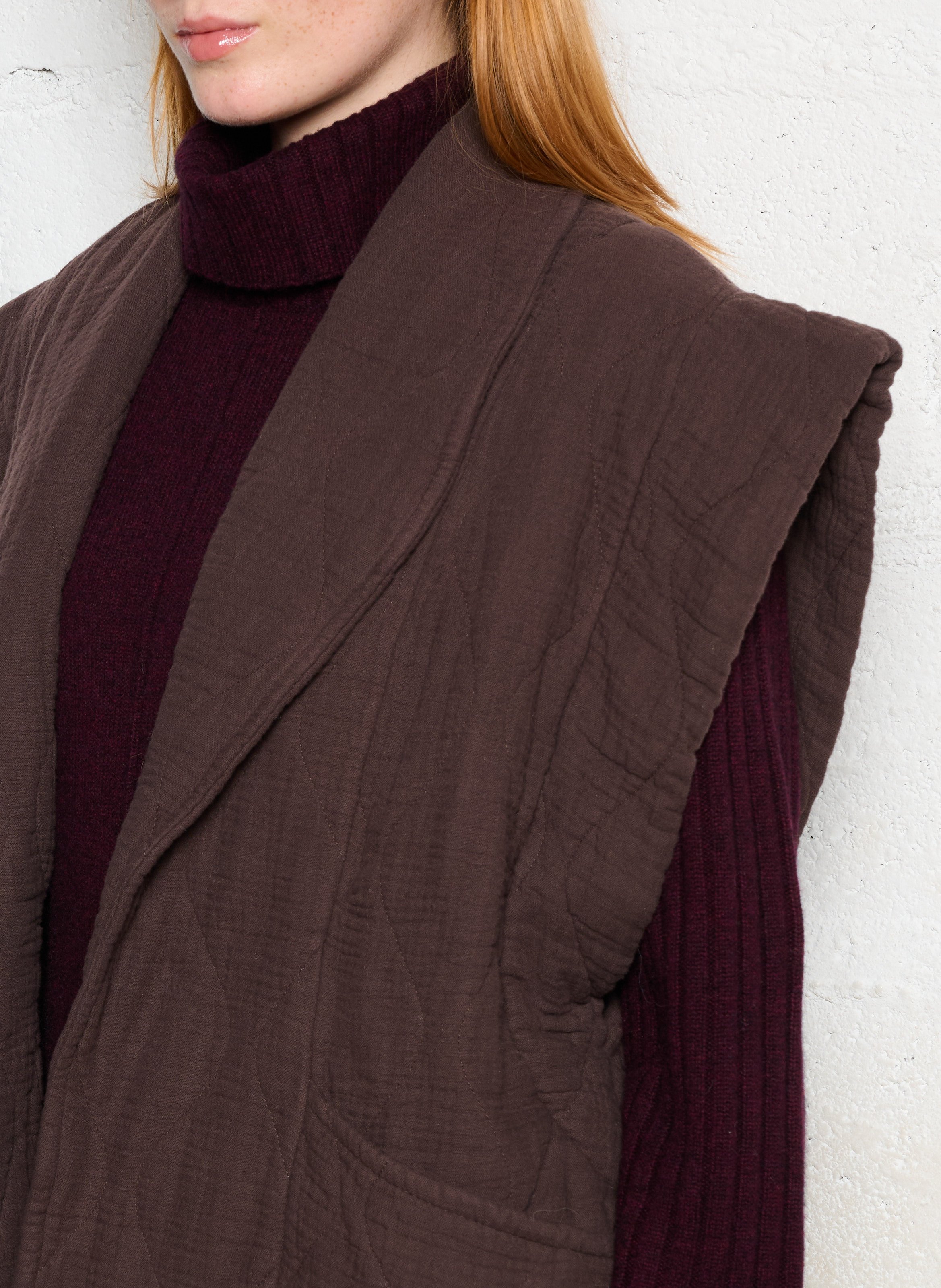 Oversize Steppjacke aus Baumwolle AOKYANOS Braun