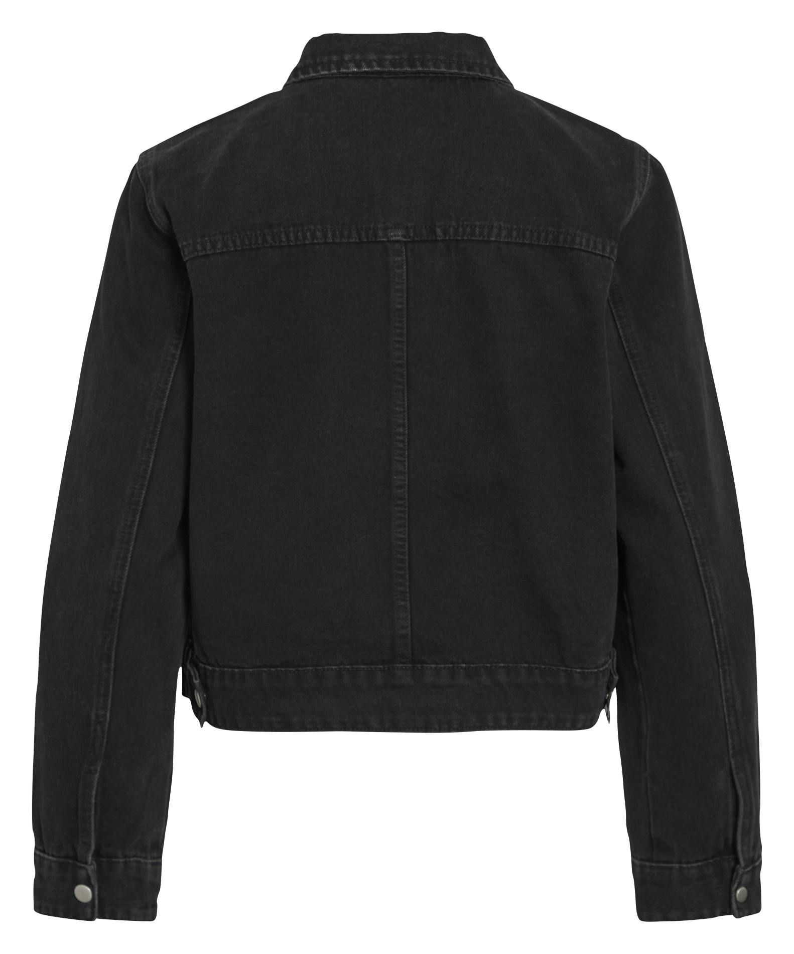 Veste droite en denim uni VILA Noir