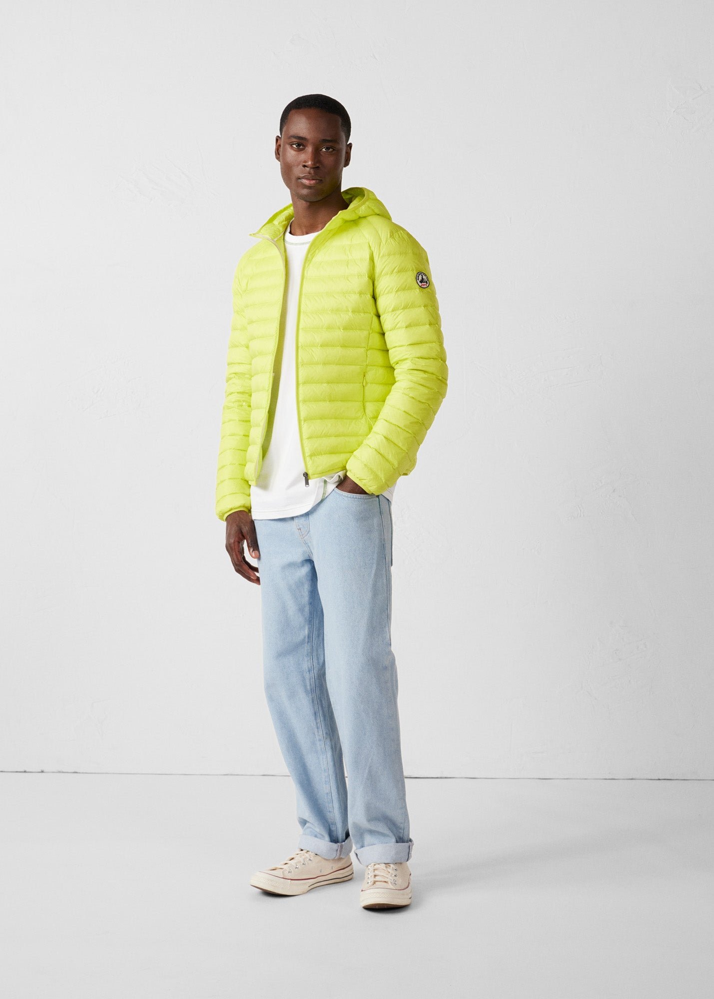 Lightweight hooded puffer jacket nico JOTT Yellow