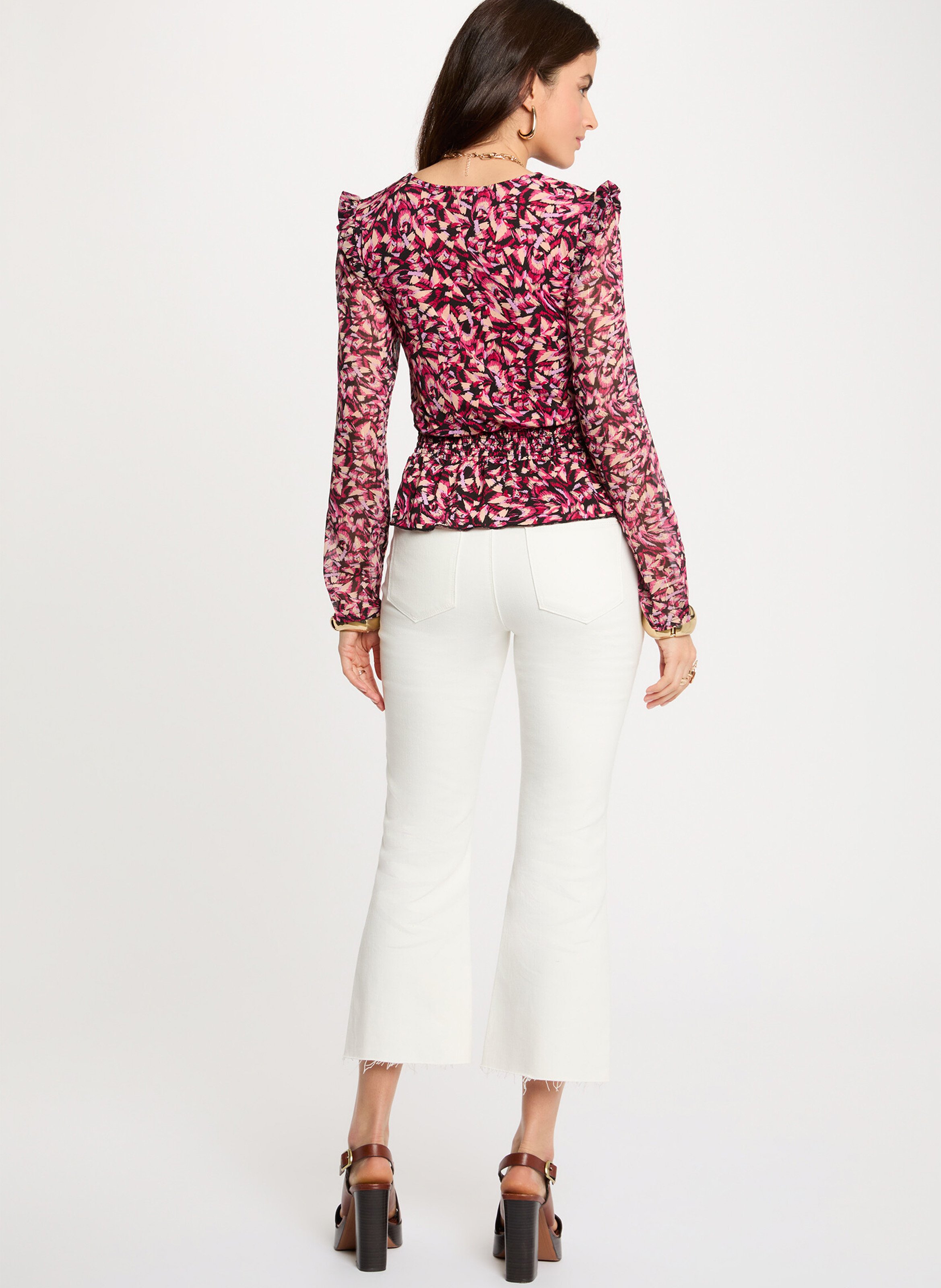 Top with Ruffled Waist and Print MORGAN Multicolored