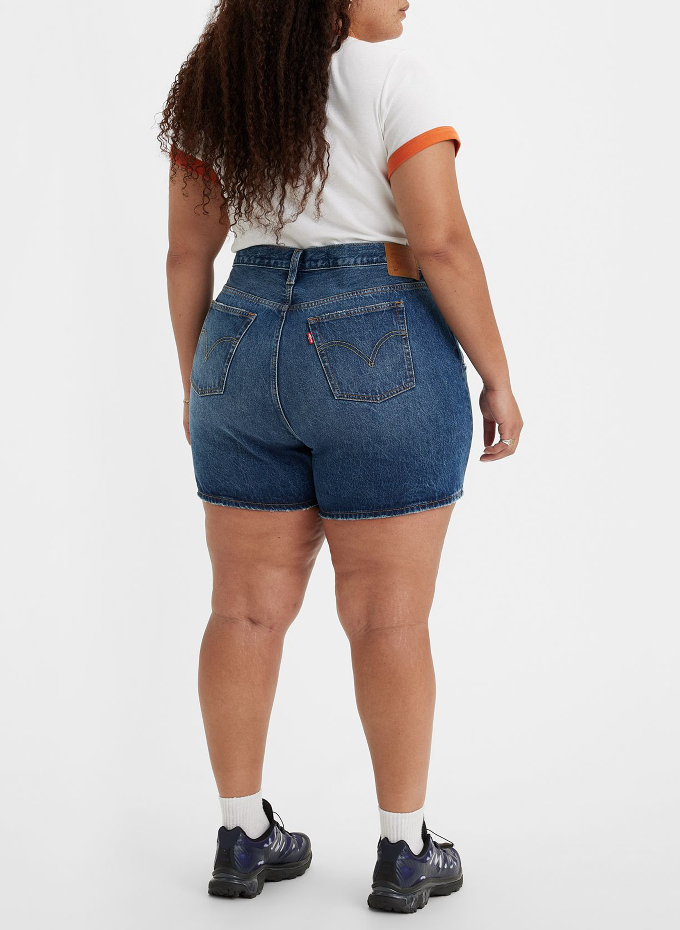 Spijkershort met hoge taille LEVI'S Jeans verschoten