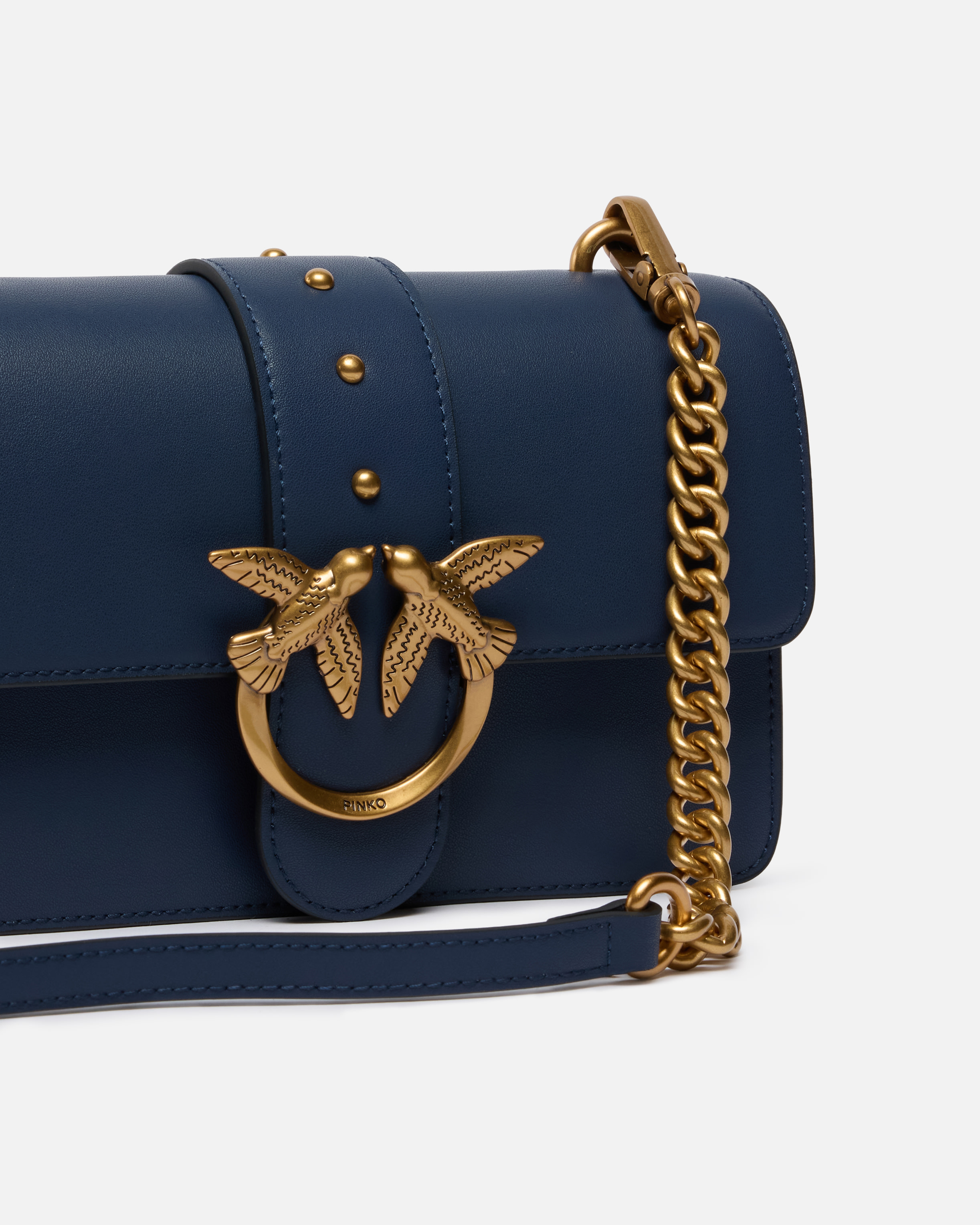 Small Love Bag One leather shoulder bag Blue