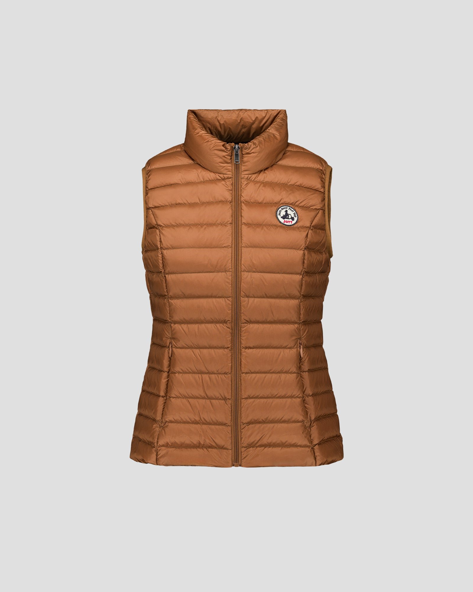 Sleeveless lightweight down vest seda JOTT Brown