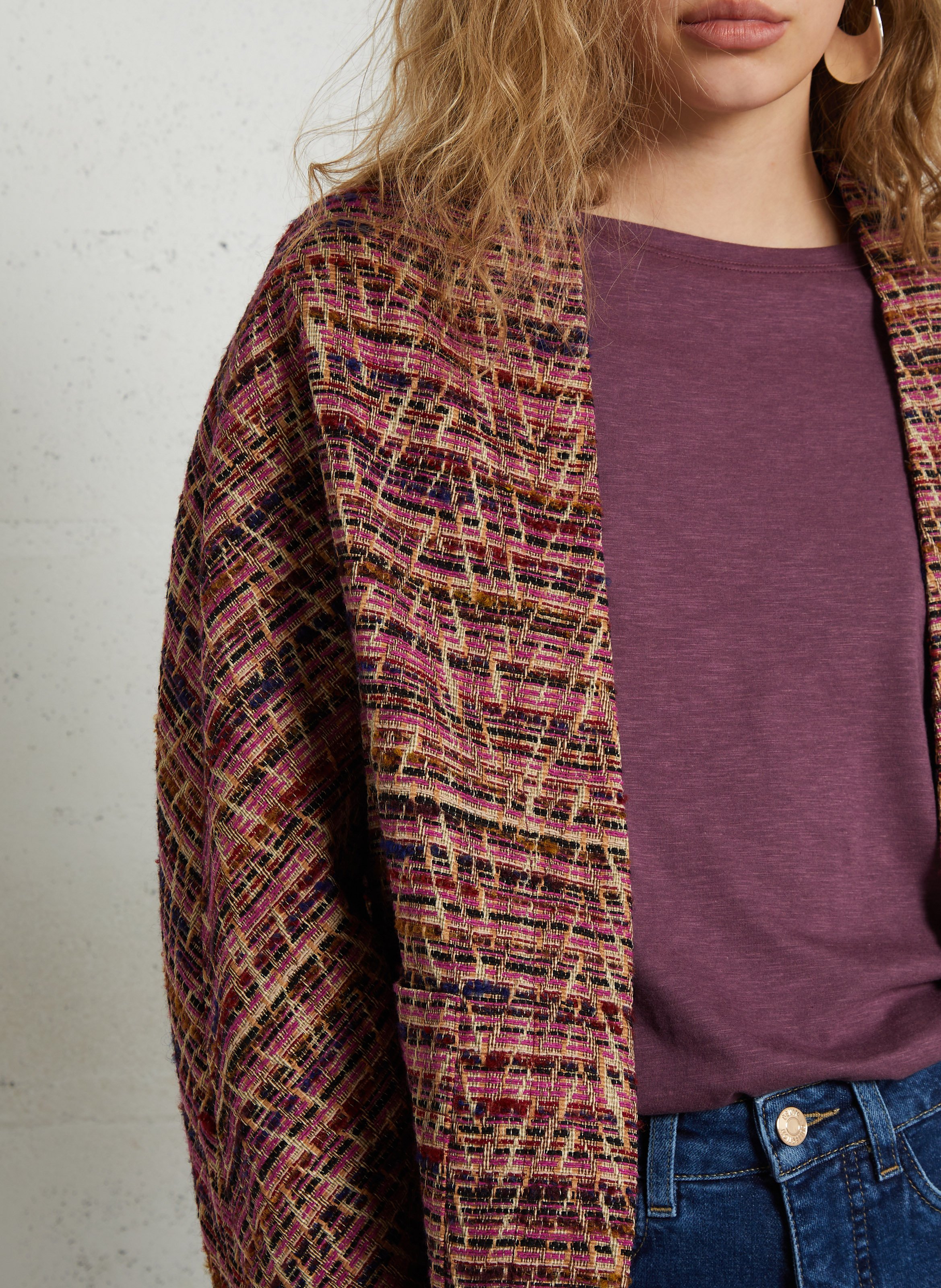 Veste en tweed MAISON 123 Violet