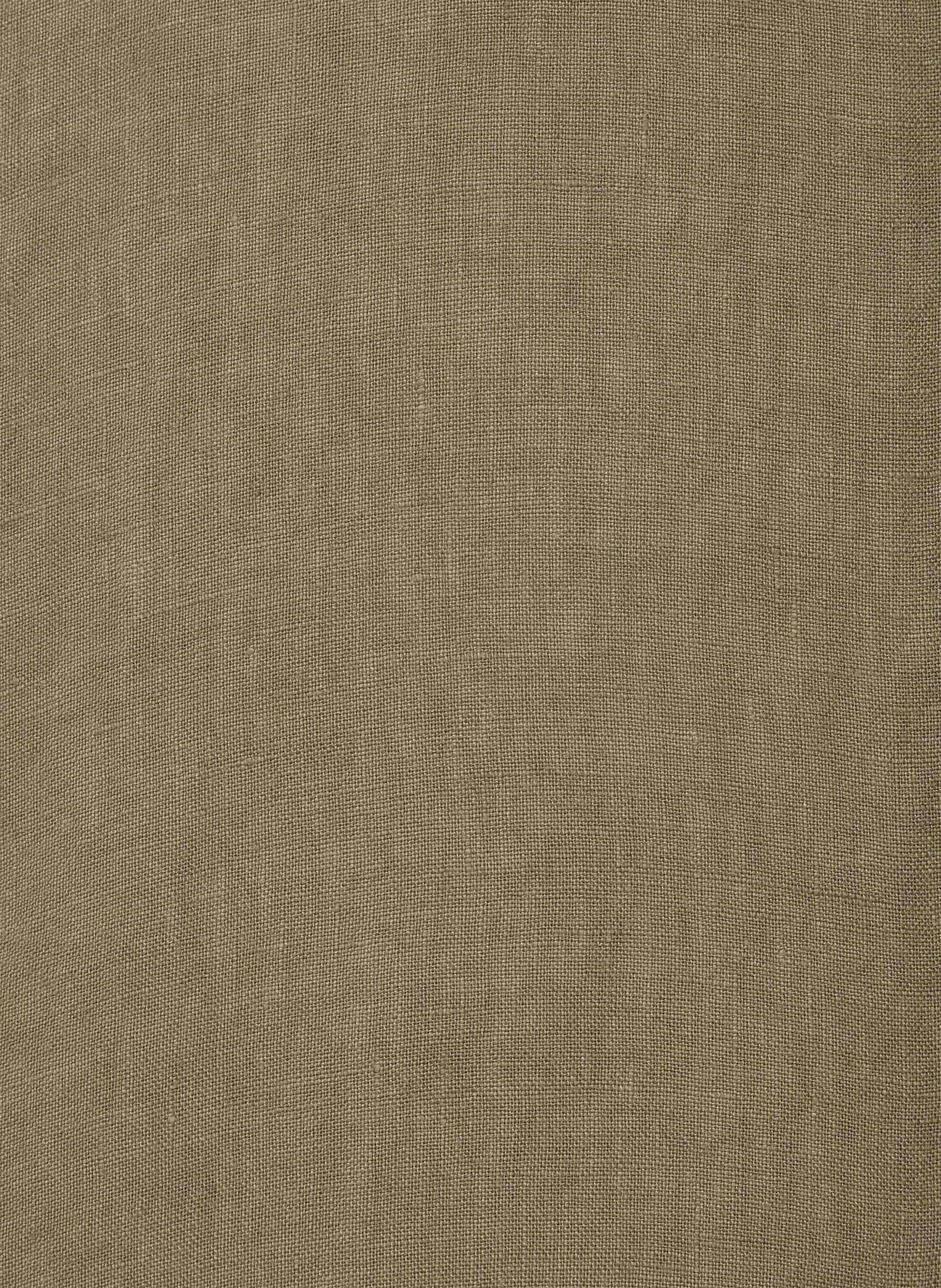 Chemisier oversize col tunisien en lin HUMILITY Vert