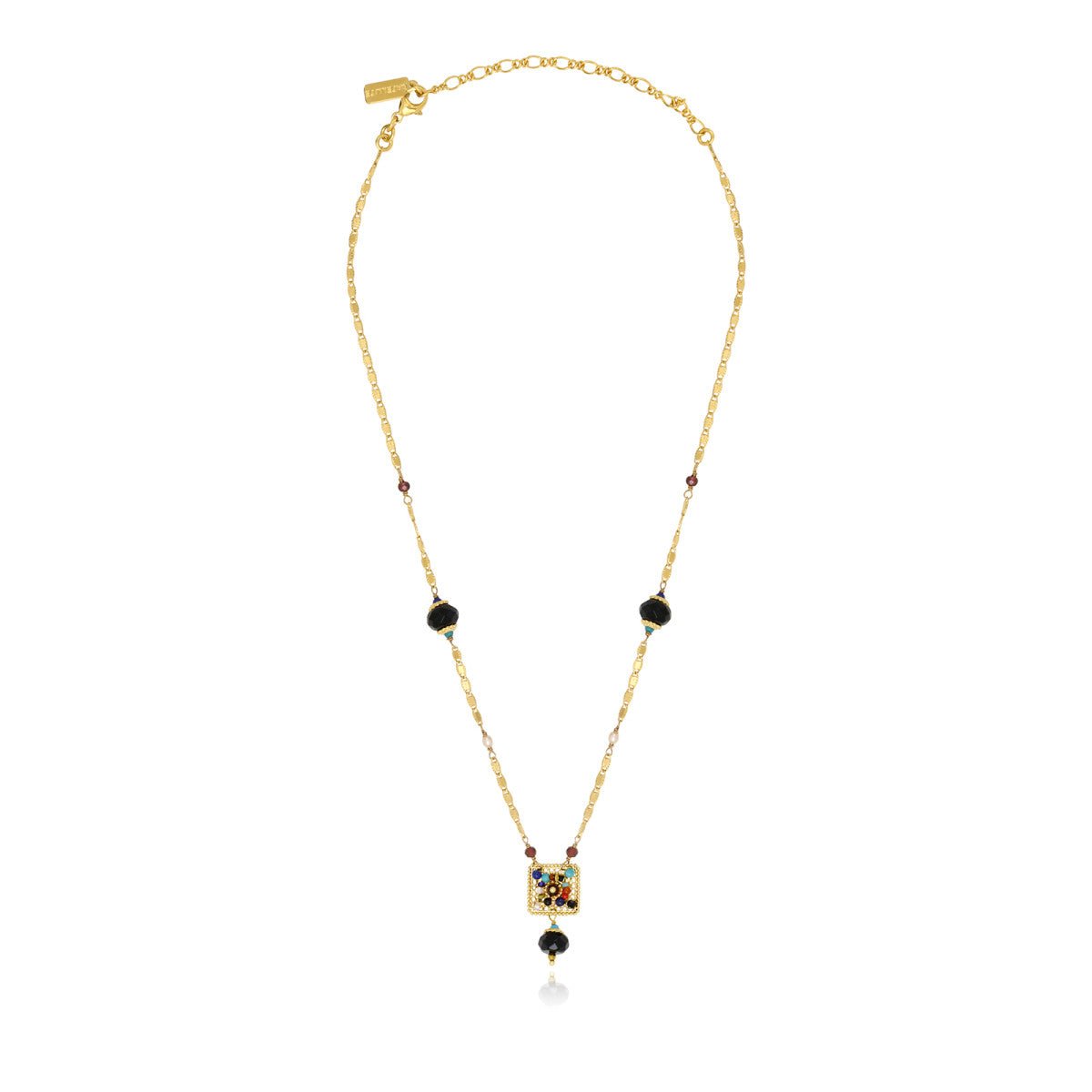 Delicate gold-plated necklace SATELLITE PARIS Multicolored