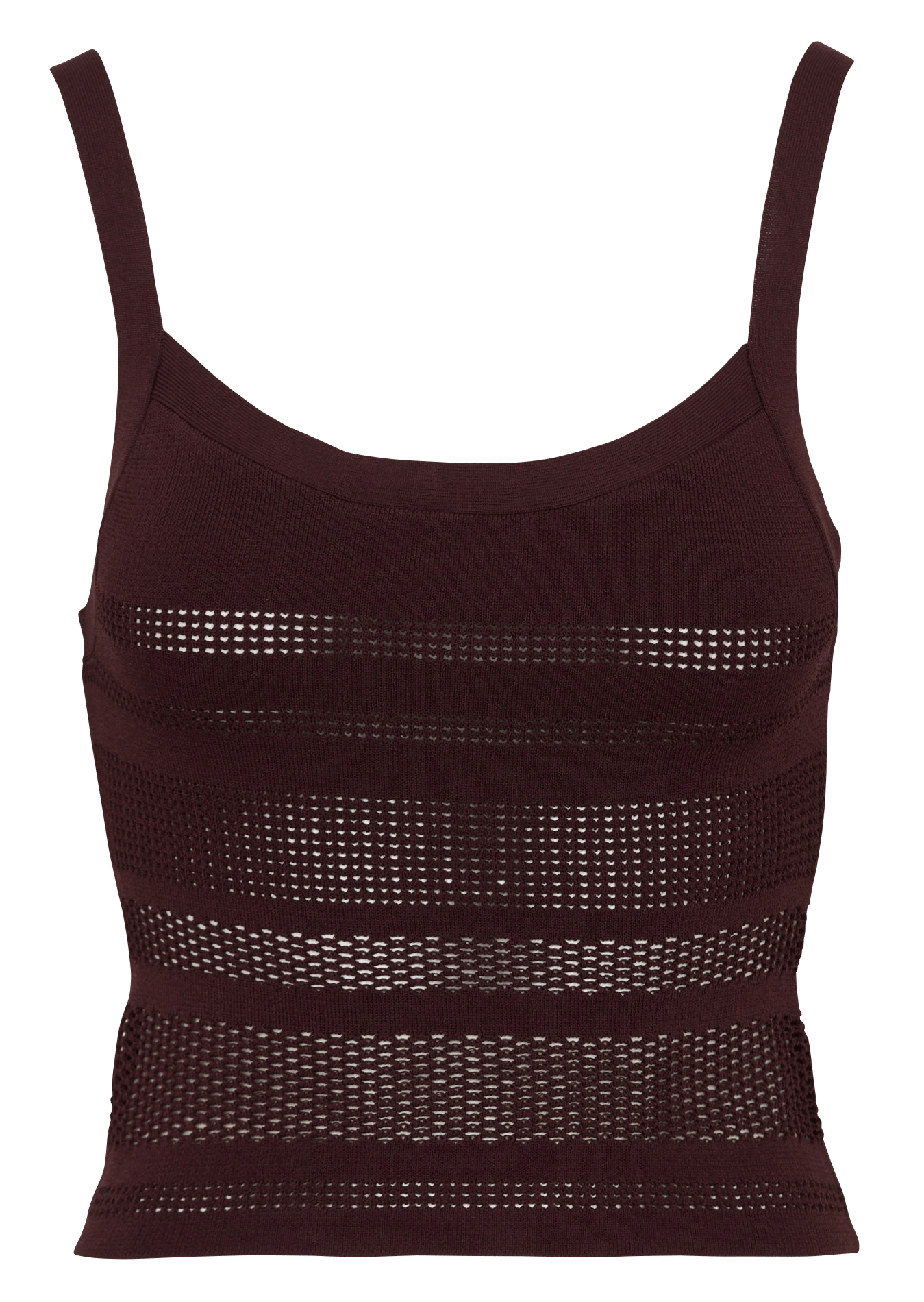 Kurzes Trägertop mit Cut-outs SUNCOO Braun