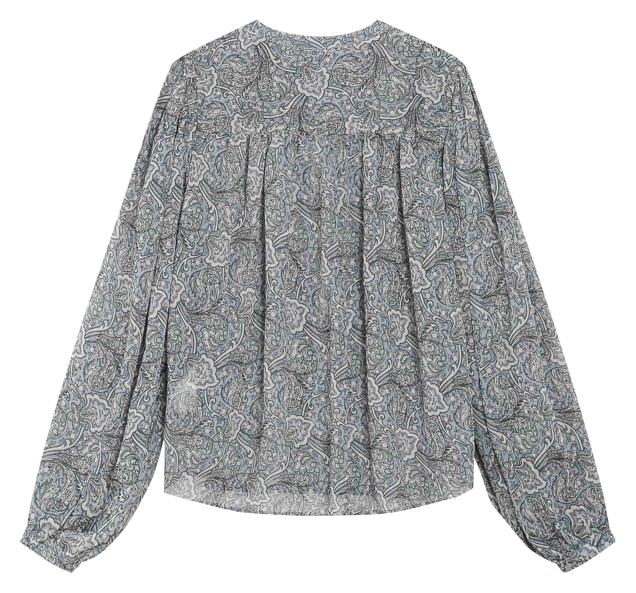 Blouse imprimée col rond GRACE ET MILA Bleu