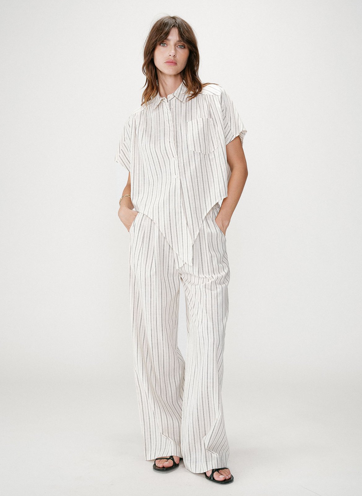 Chemise col classique GRACE ET MILA Beige