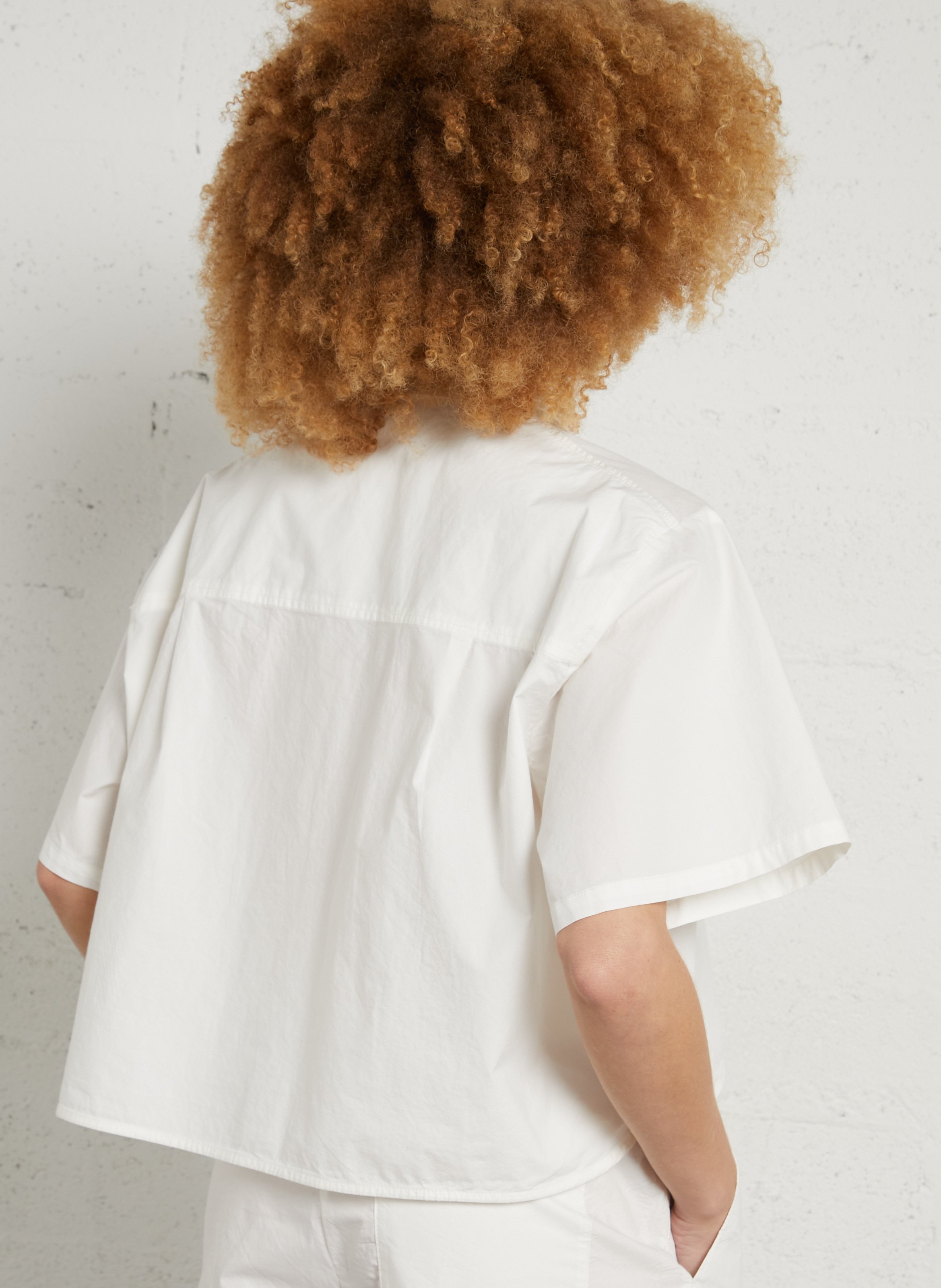 Chemise ample en coton bio AMERICAN VINTAGE Blanc