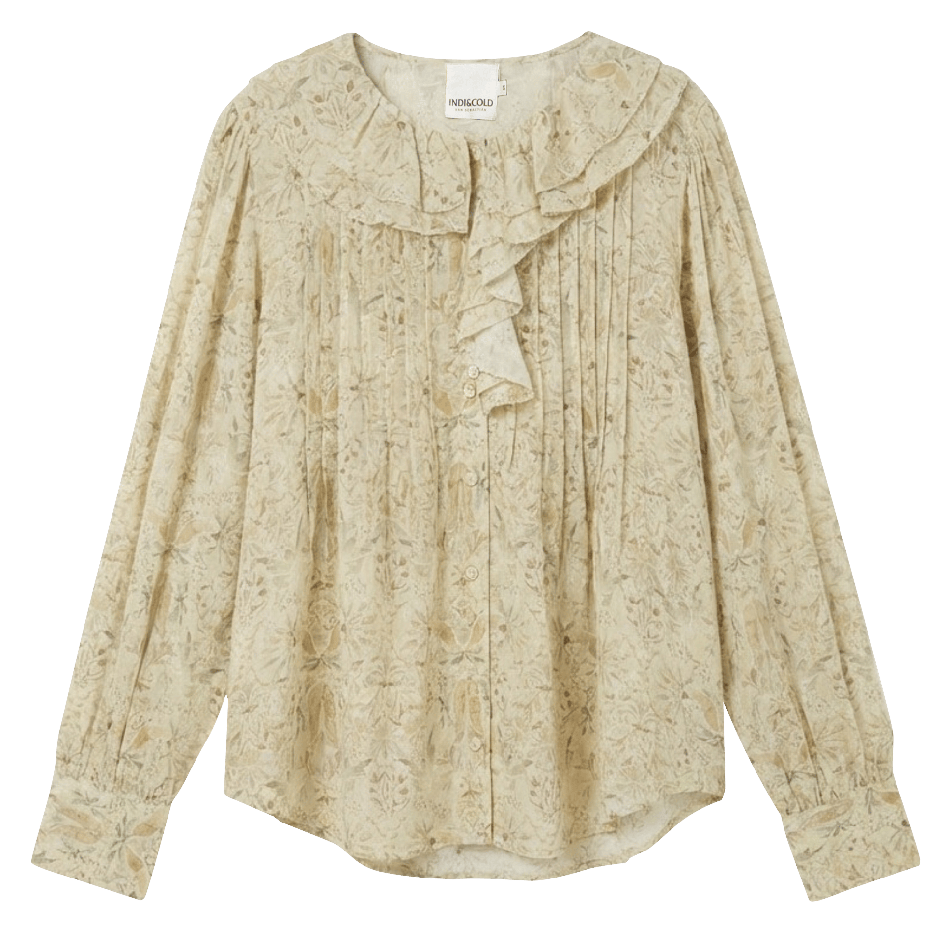 Loose-fit printed shirt INDI & COLD Multicolored