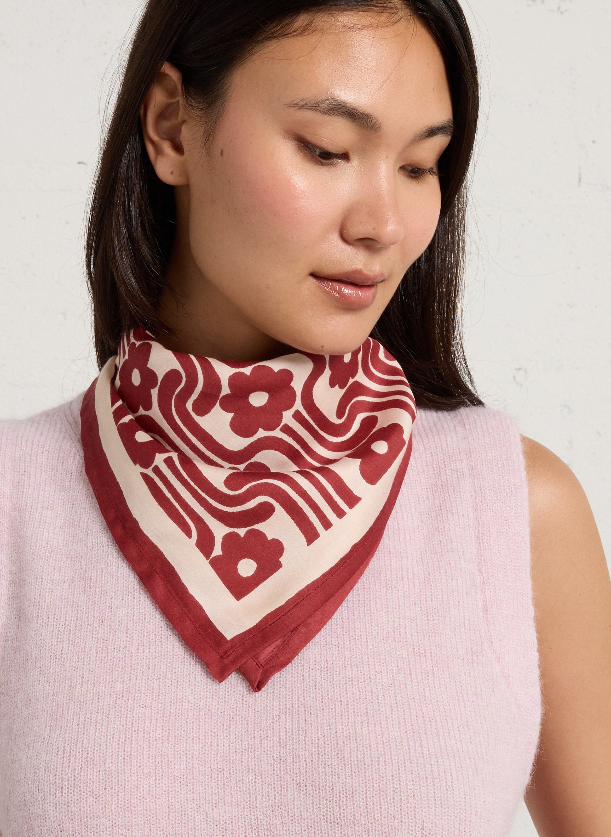 Foulard imprimé  APACHES COLLECTIONS Rouge